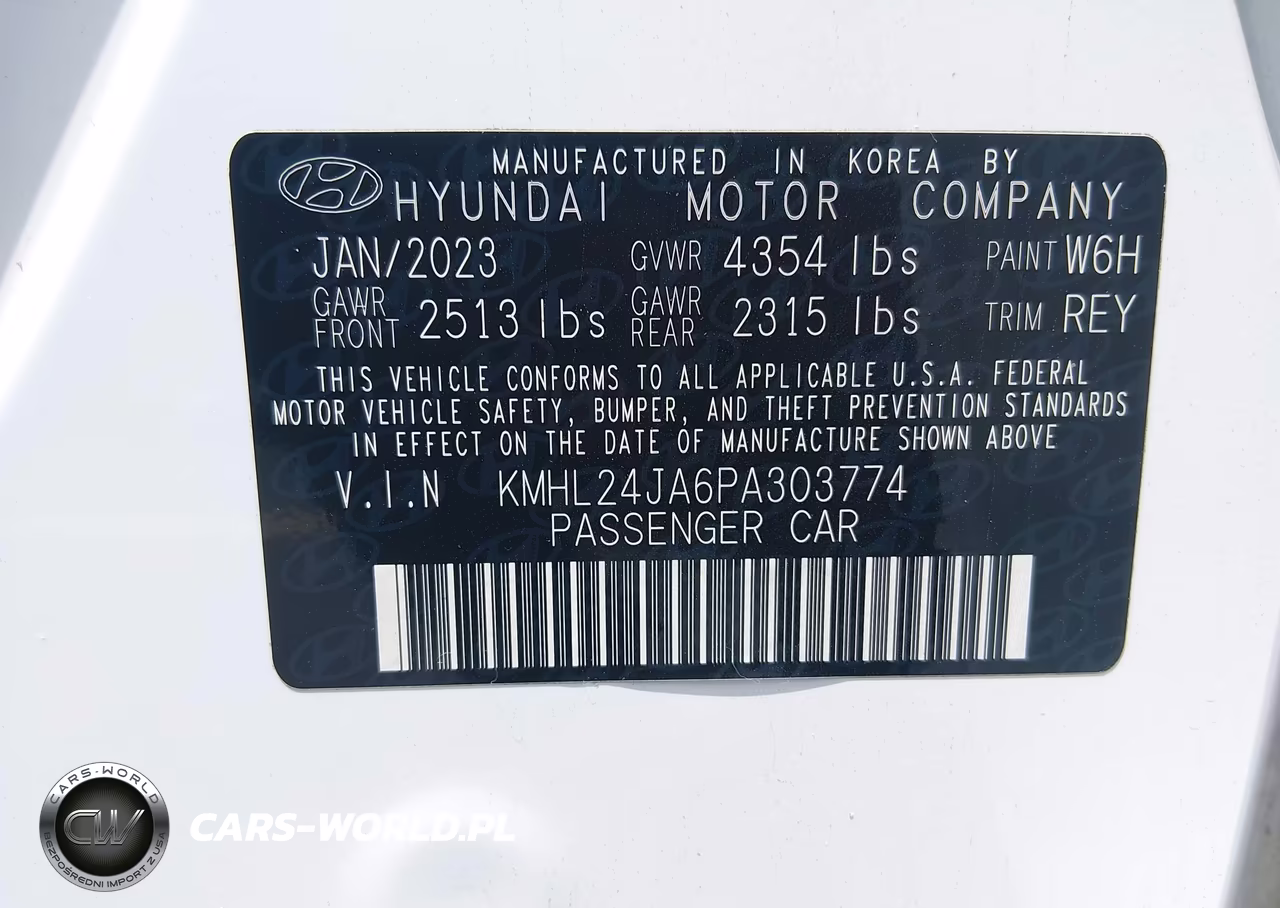 2023 Hyundai Sonata Se VIN:KMHL24JA6PA303774 - 9