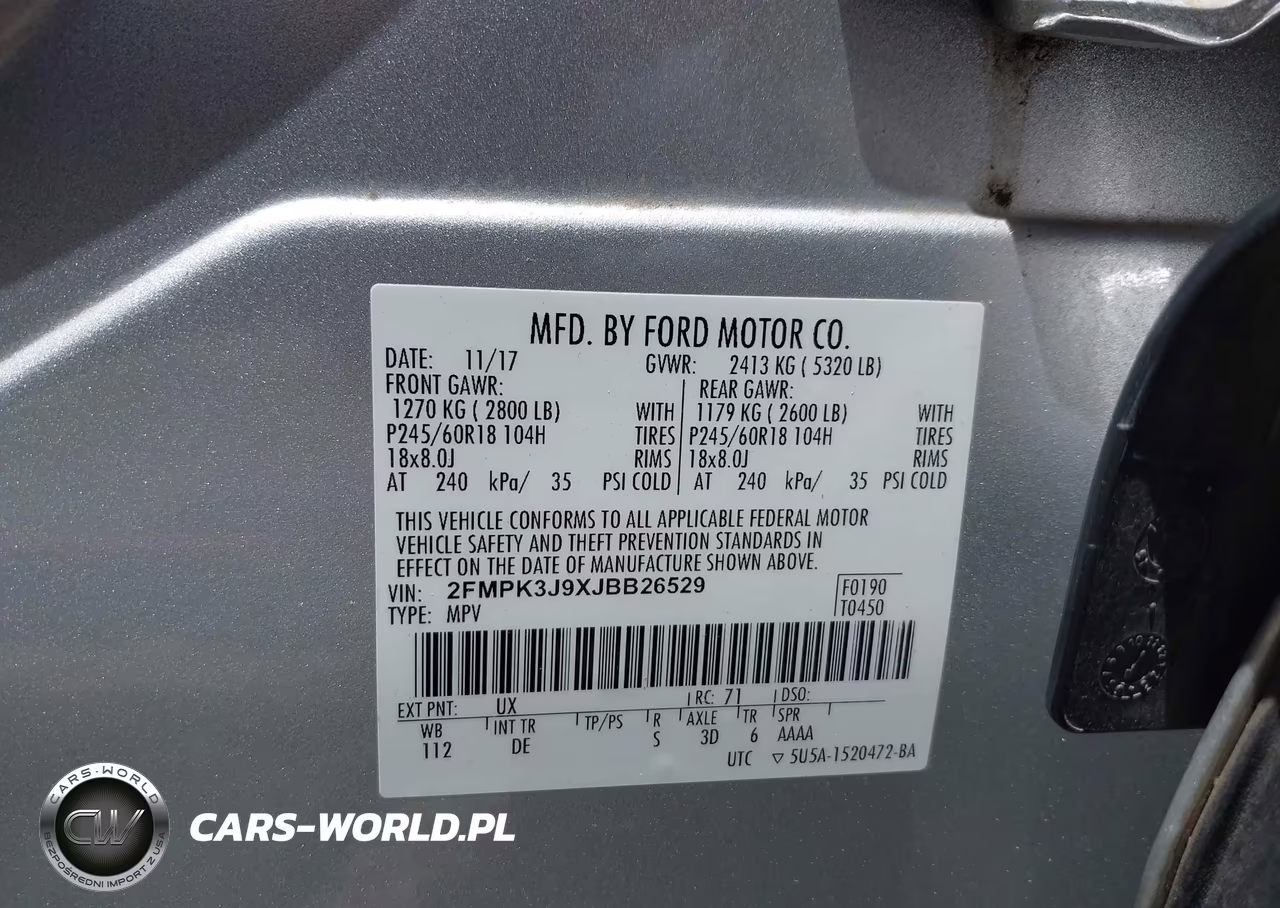 2018 Ford Edge Sel VIN:2FMPK3J9XJBB26529 - 9