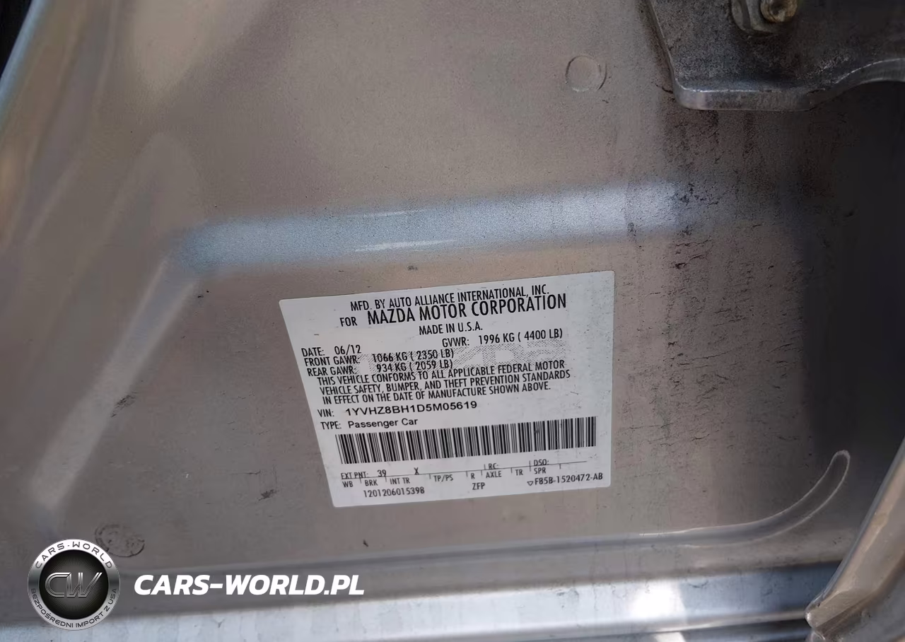 2013 Mazda Mazda6 I Sport VIN:1YVHZ8BH1D5M05619 - 9