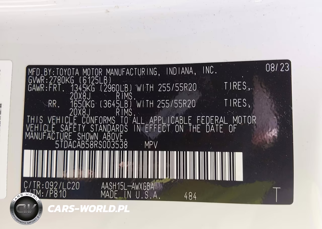 2024 Toyota Grand Highlander Hybrid Limited VIN:5TDACAB58RS003538 - 9
