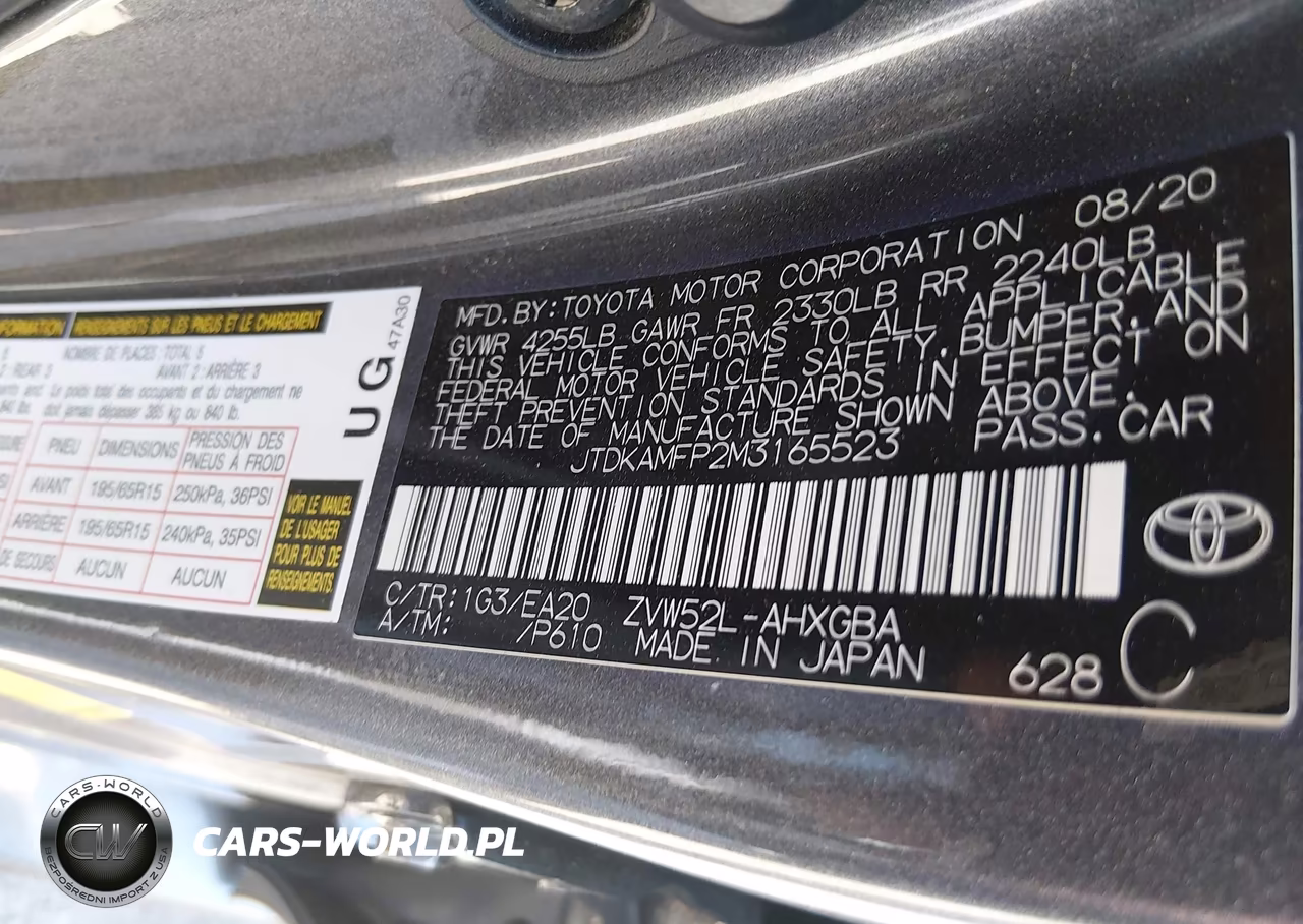 2021 Toyota Prius Prime Limited VIN:JTDKAMFP2M3165523 - 9