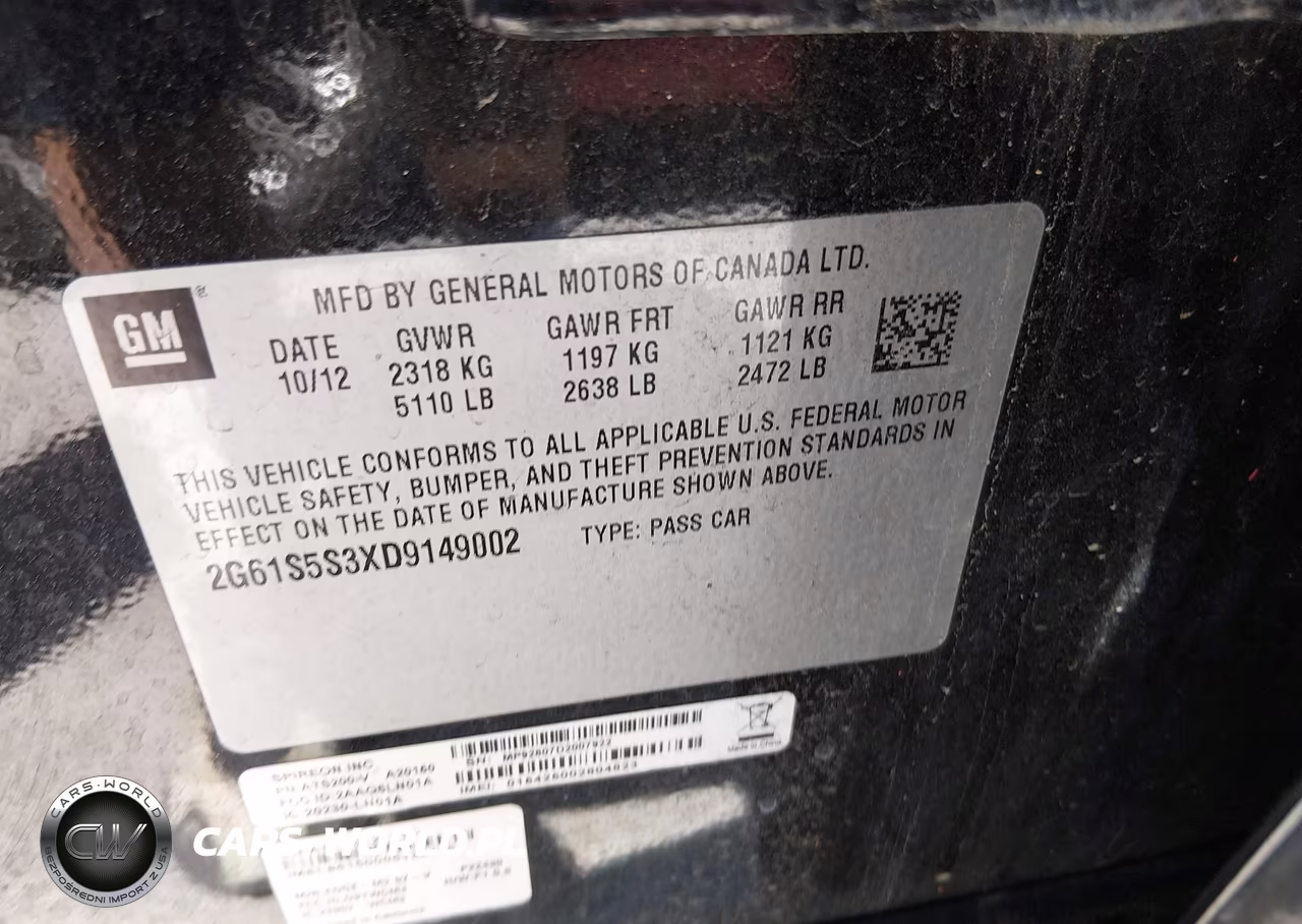 2013 Cadillac Xts Premium VIN:2G61S5S3XD9149002 - 9