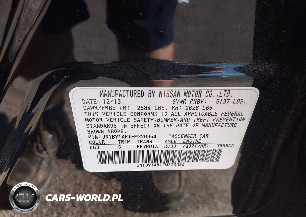 2014 Infiniti Q70 3.7X VIN:JN1BY1AR1EM320354 - 9
