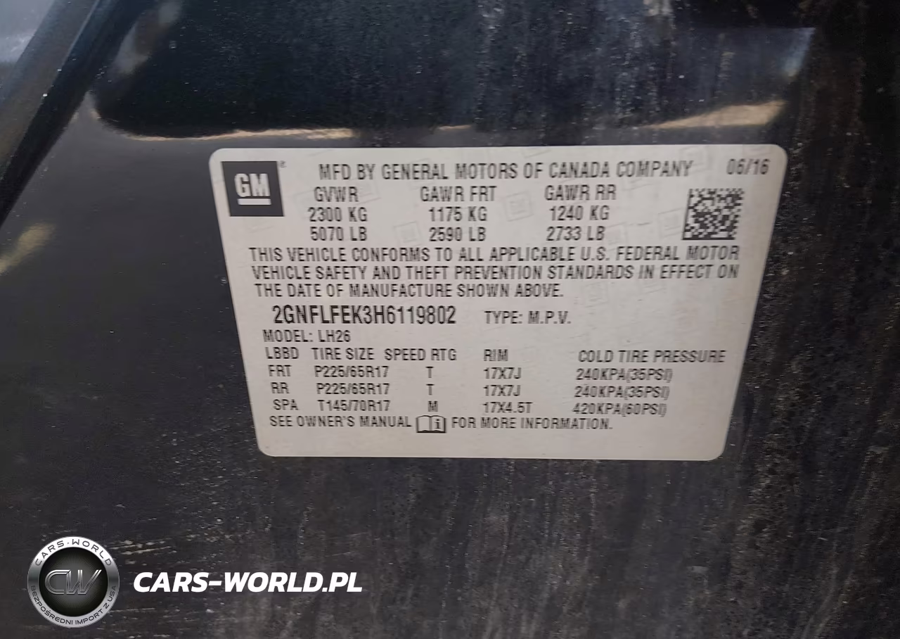 2017 Chevrolet Equinox Lt VIN:2GNFLFEK3H6119802 - 9