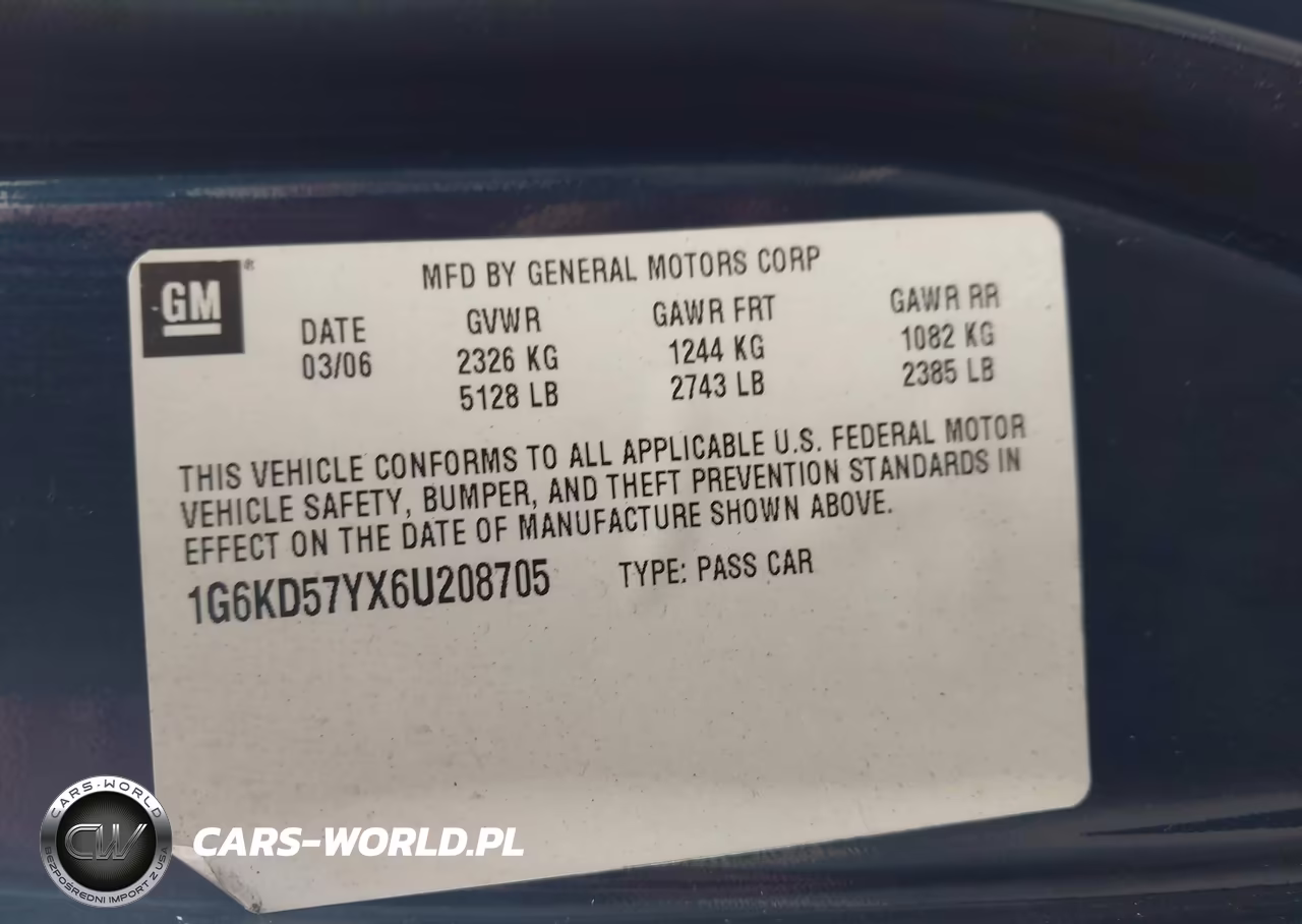 2006 Cadillac Dts 1Sb VIN:1G6KD57YX6U208705 - 9