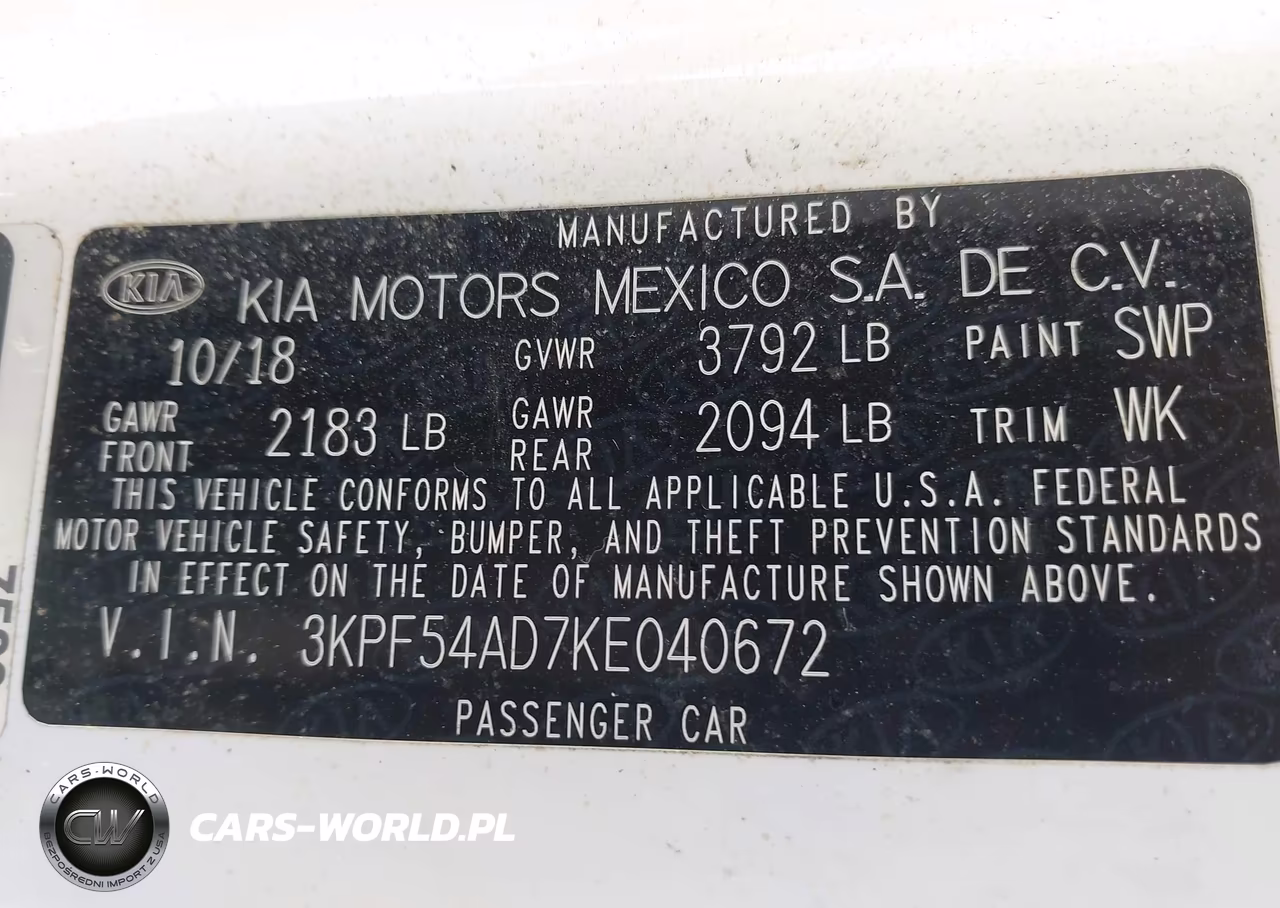 2019 Kia Forte Ex VIN:3KPF54AD7KE040672 - 9