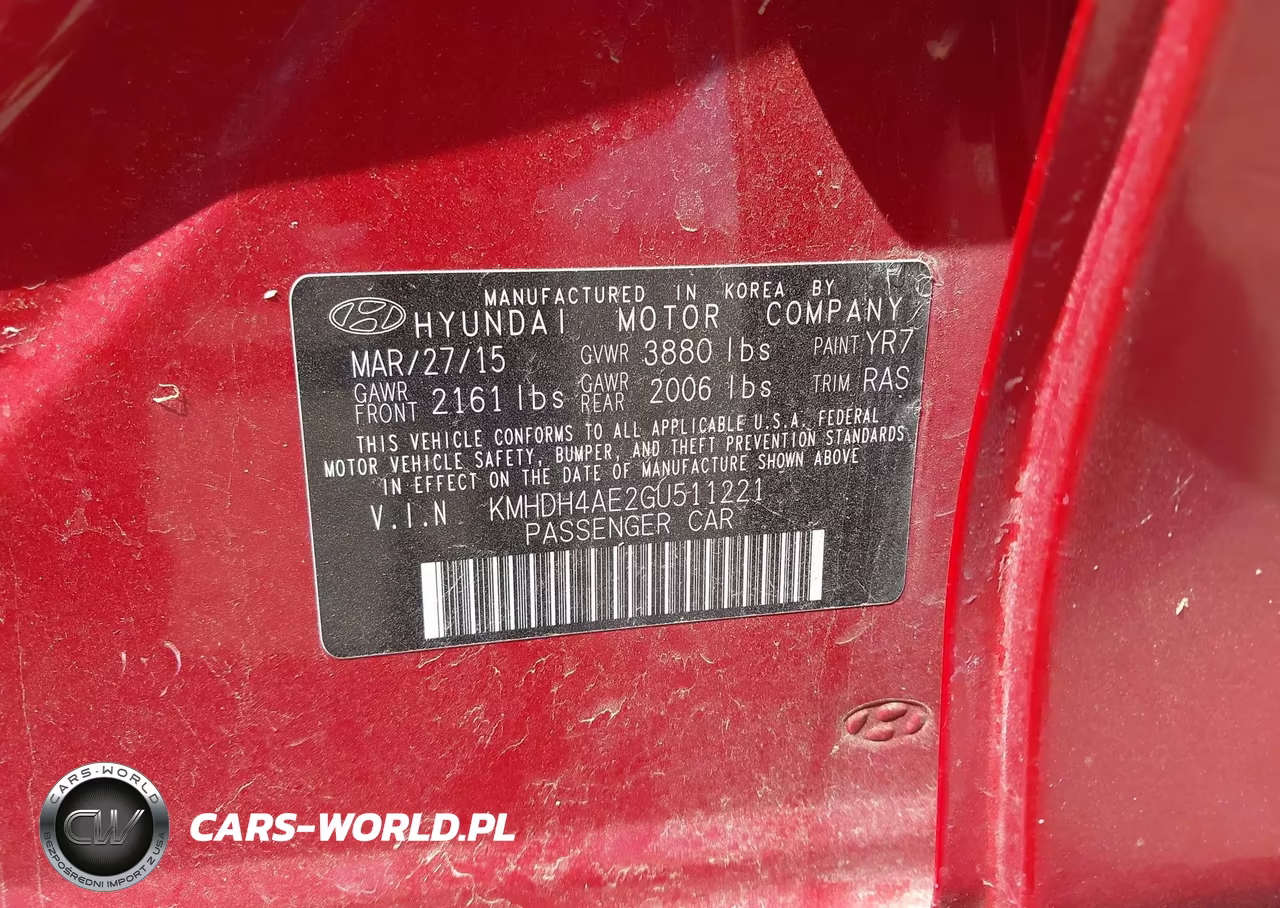 2016 Hyundai Elantra Se VIN:KMHDH4AE2GU511221 - 9