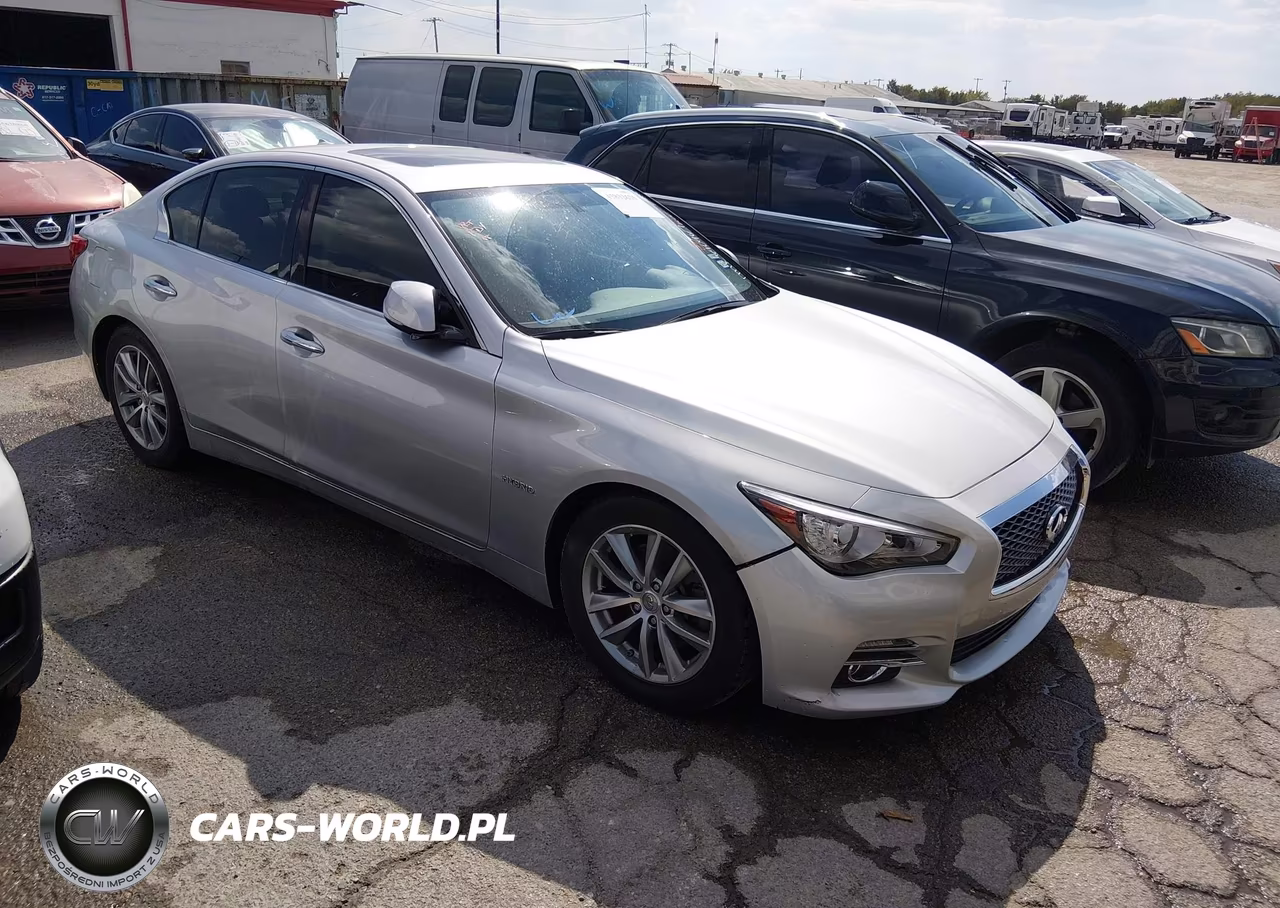 2014 Infiniti Q50 Hybrid Premium VIN:JN1AV7AP1EM690967 - 1