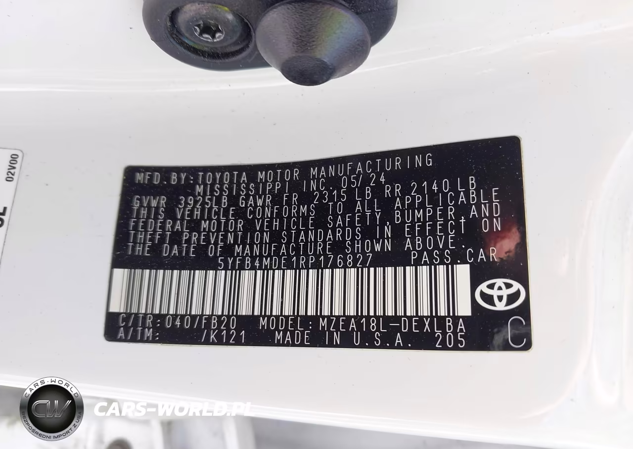 2024 Toyota Corolla Le VIN:5YFB4MDE1RP176827 - 9