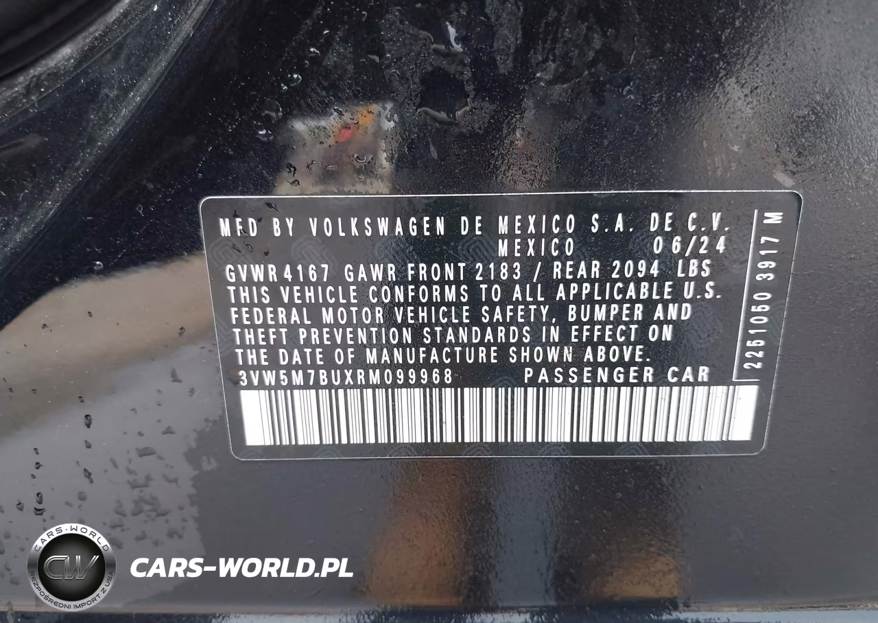 2024 Volkswagen Jetta 1.5T S VIN:3VW5M7BUXRM099968 - 9