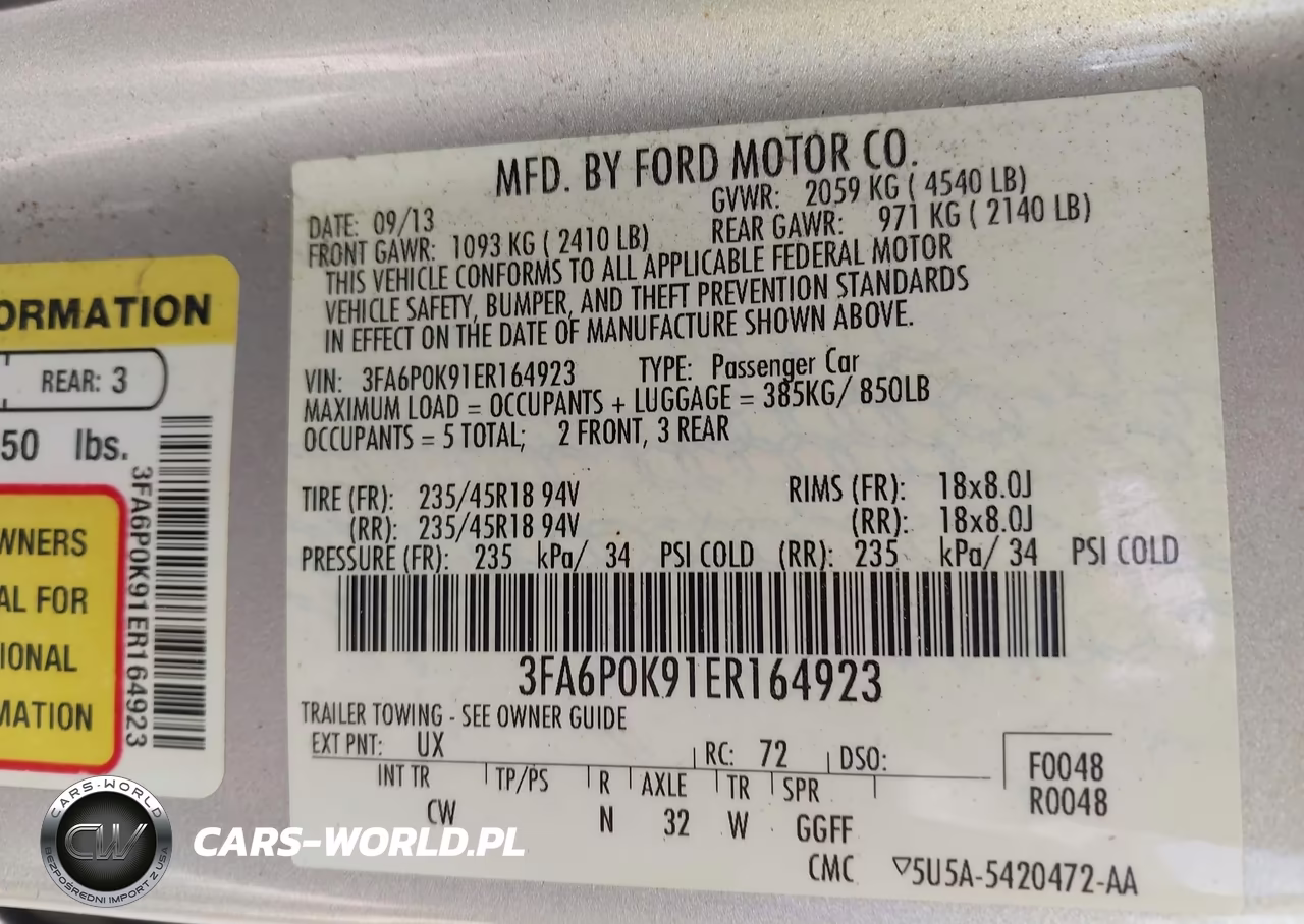 2014 Ford Fusion Titanium VIN:3FA6P0K91ER164923 - 9