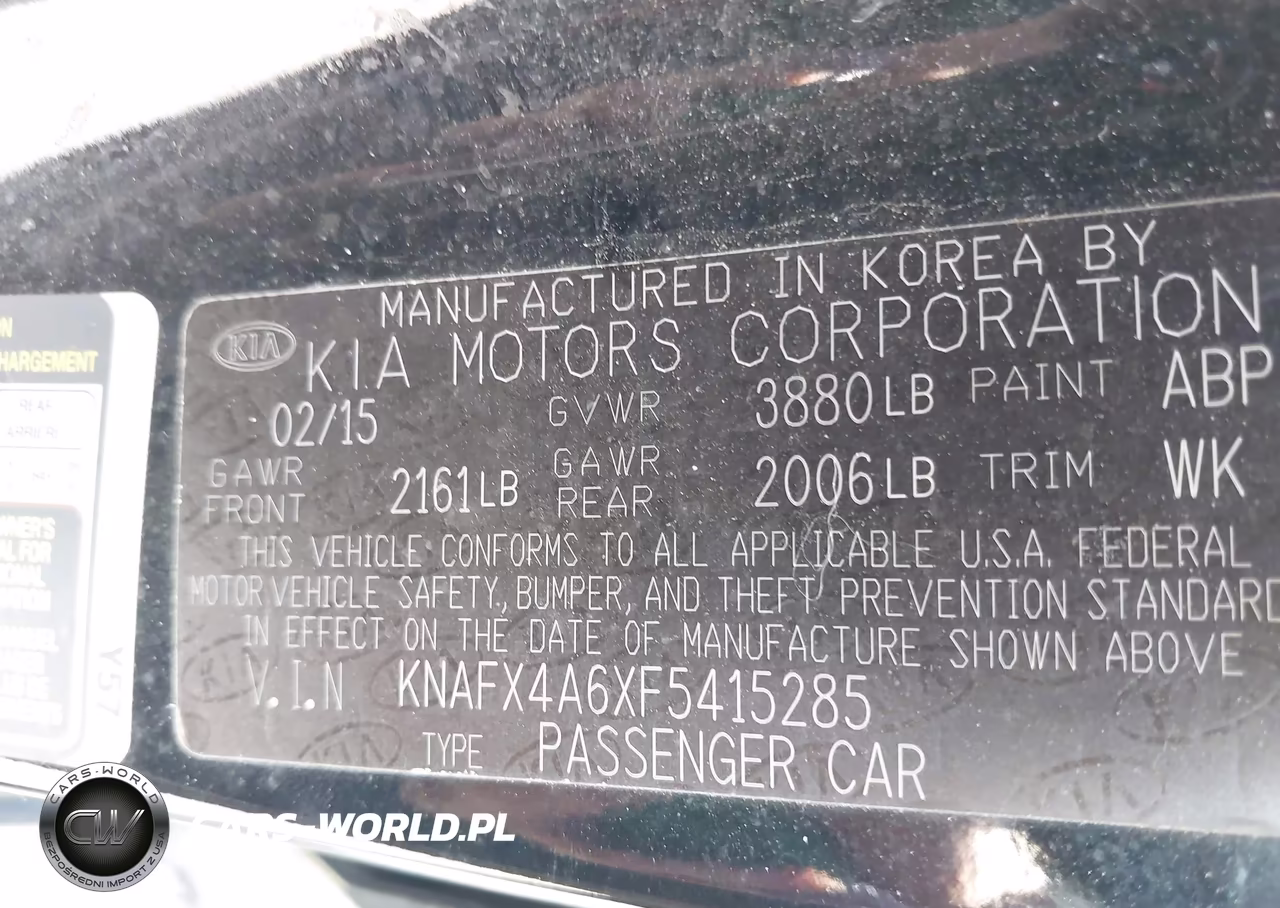 2015 Kia Forte Lx VIN:KNAFX4A6XF5415285 - 9