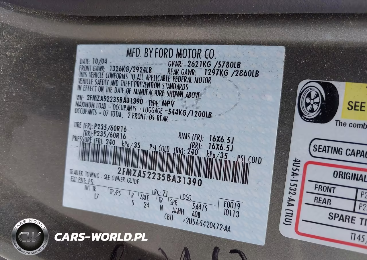 2005 Ford Freestar Sel VIN:2FMZA52235BA31390 - 9
