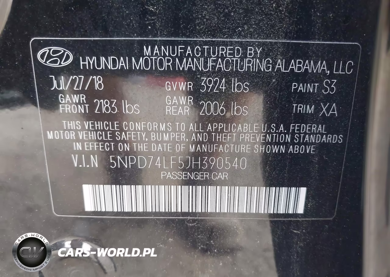 2018 Hyundai Elantra Se VIN:5NPD74LF5JH390540 - 9