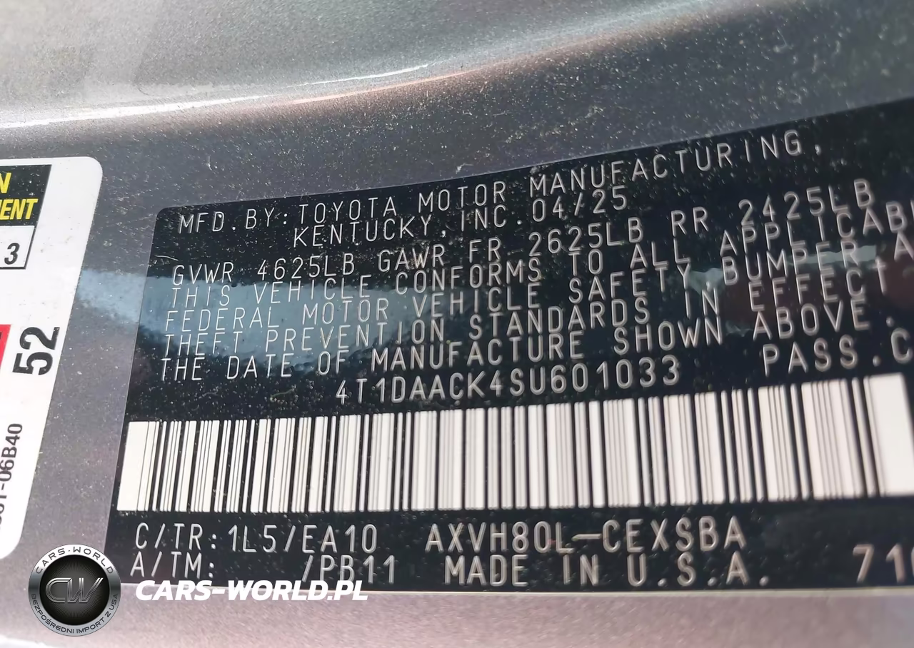 2025 Toyota Camry Se VIN:4T1DAACK4SU601033 - 9