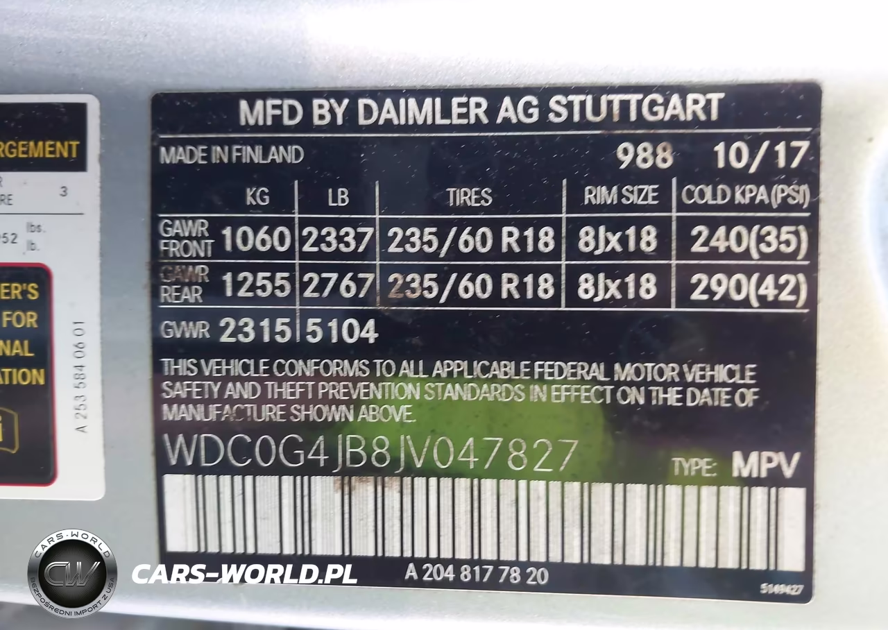 2018 Mercedes-Benz Glc 300 VIN:WDC0G4JB8JV047827 - 9