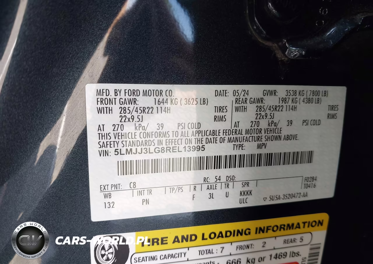 2024 Lincoln Navigator Reserve L VIN:5LMJJ3LG8REL13995 - 9