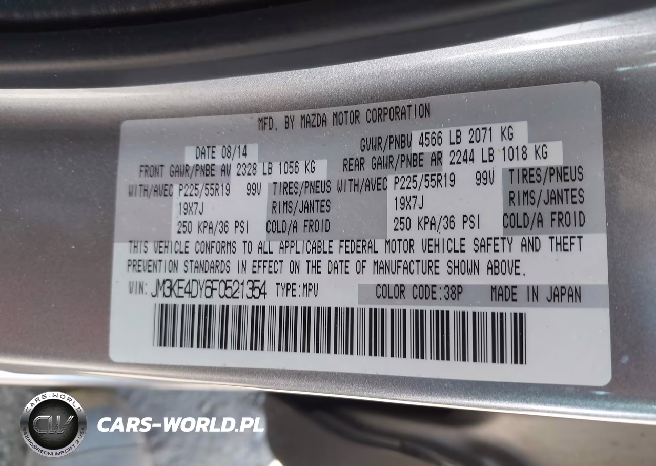 2015 Mazda Cx-5 Grand Touring VIN:JM3KE4DY6F0521354 - 9
