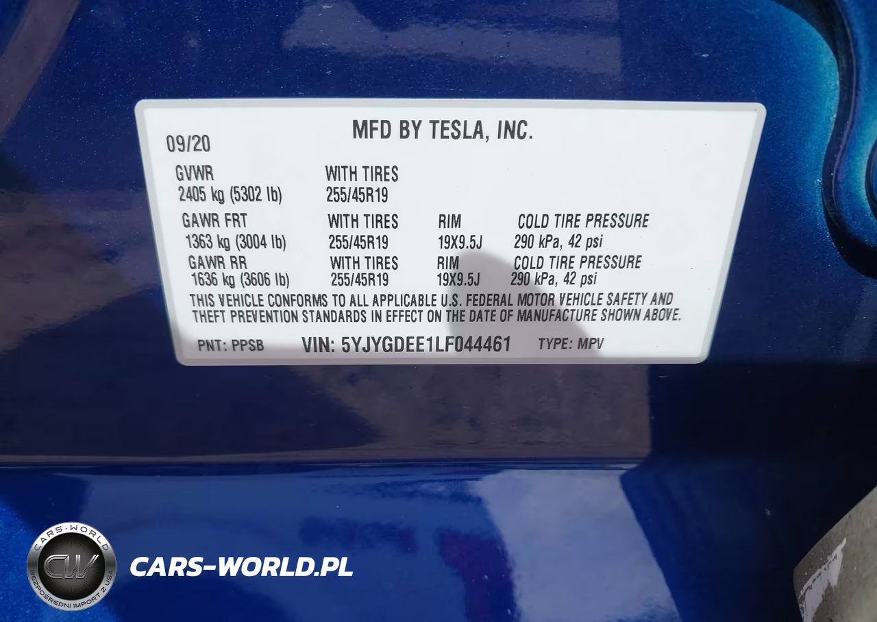 2020 Tesla Model Y Long Range Dual Motor All-Wheel Drive VIN:5YJYGDEE1LF044461 - 9