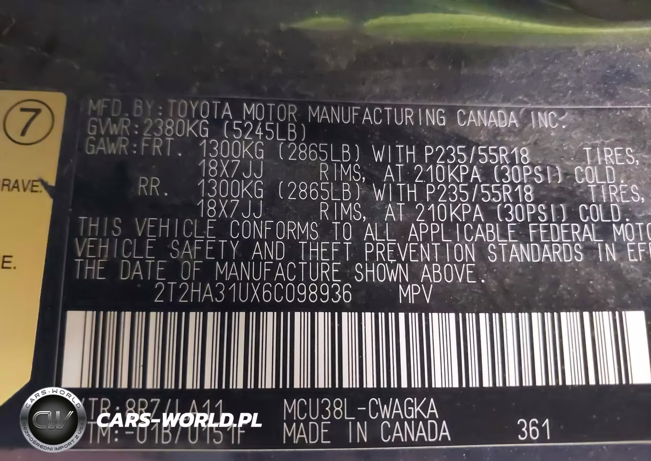 2006 Lexus Rx 330 VIN:2T2HA31UX6C098936 - 9