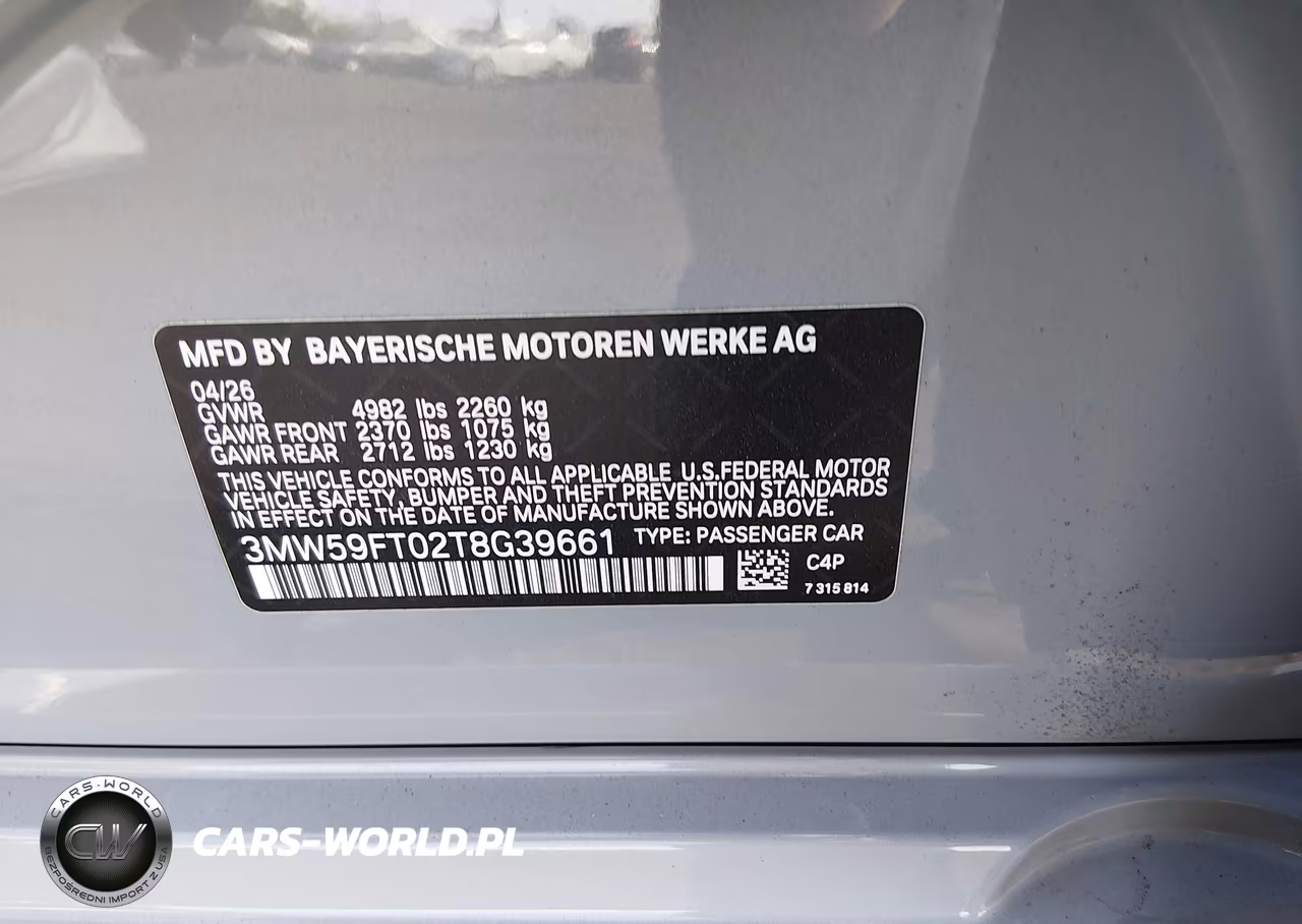 2026 BMW M340I Na VIN:3MW59FT02T8G39661 - 9