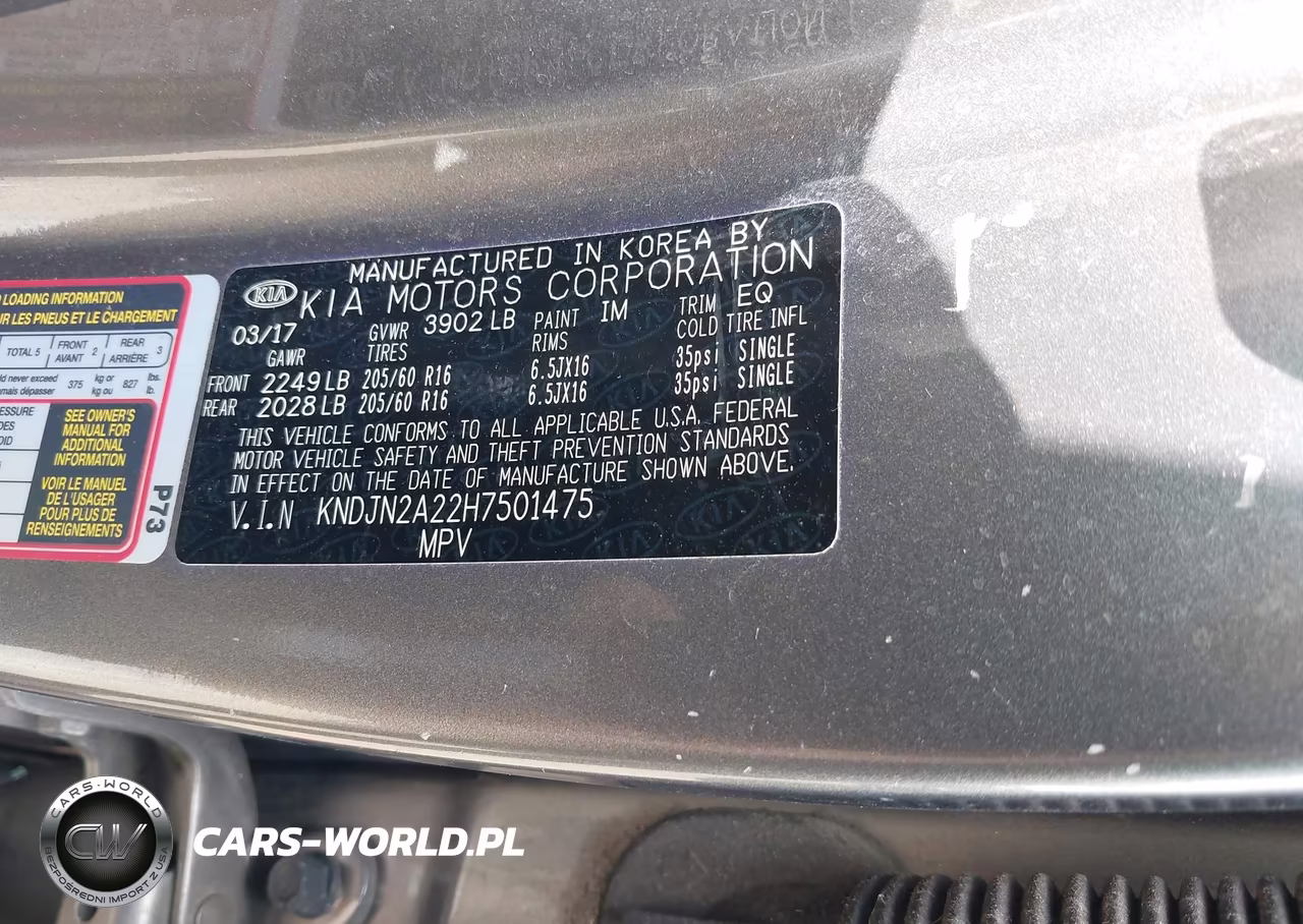 2017 Kia Soul VIN:KNDJN2A22H7501475 - 9