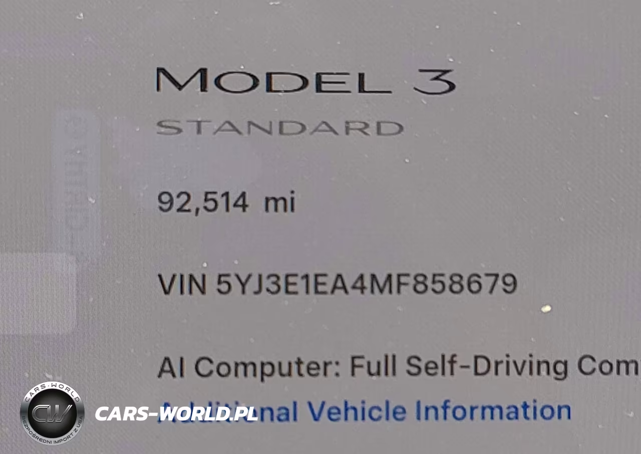 2021 Tesla Model 3 Standard Range Plus Rear-Wheel Drive VIN:5YJ3E1EA4MF858679 - 13