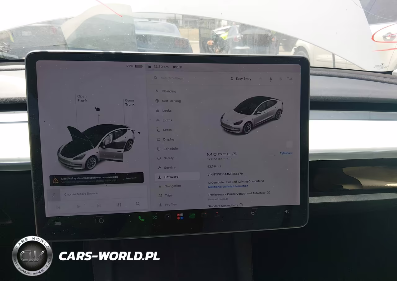 2021 Tesla Model 3 Standard Range Plus Rear-Wheel Drive VIN:5YJ3E1EA4MF858679 - 7