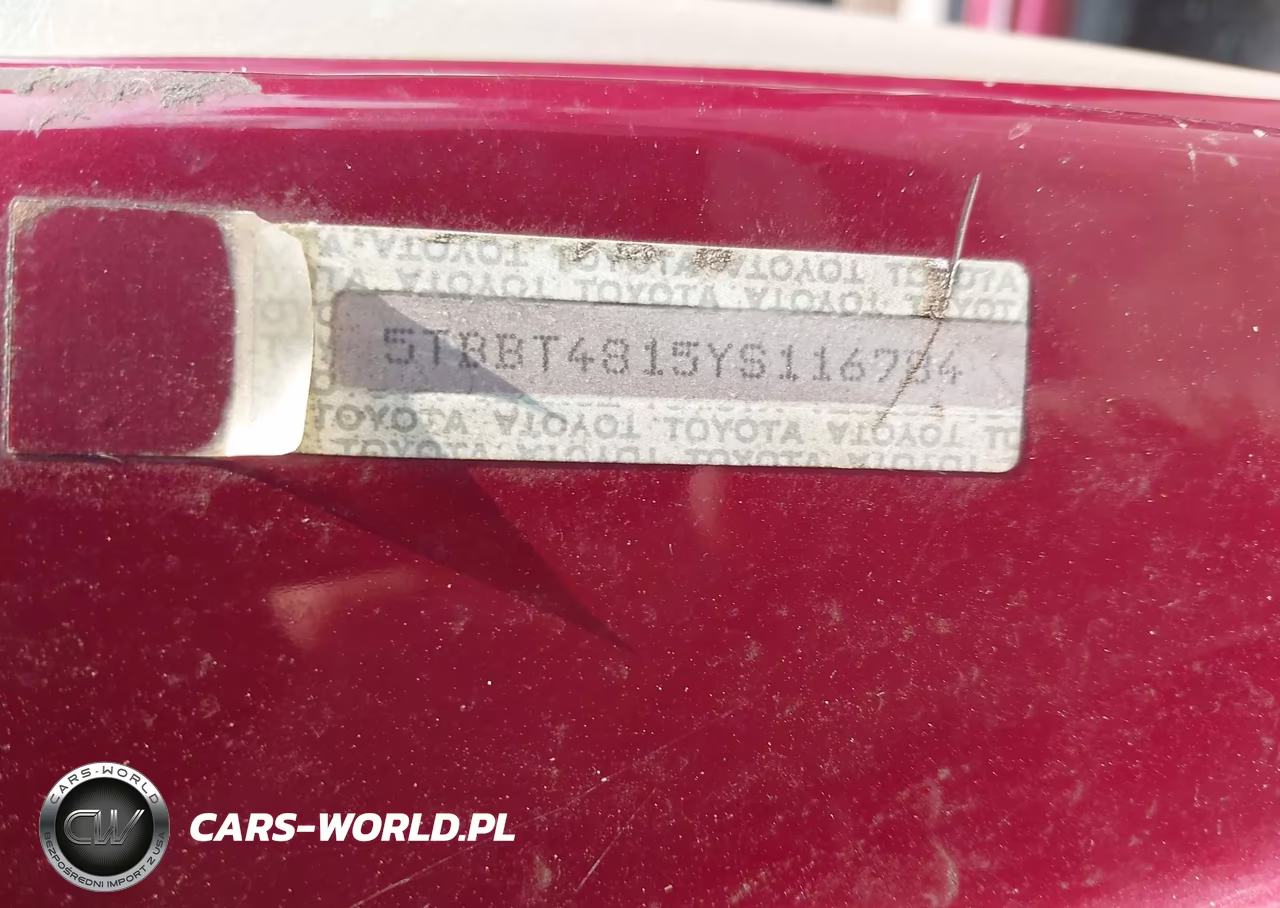 2000 Toyota Tundra Ltd V8 VIN:5TBBT4815YS116784 - 9