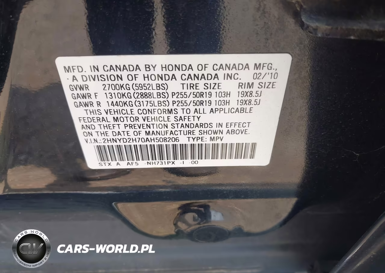 2010 Acura Mdx Advance Package VIN:2HNYD2H70AH508206 - 9