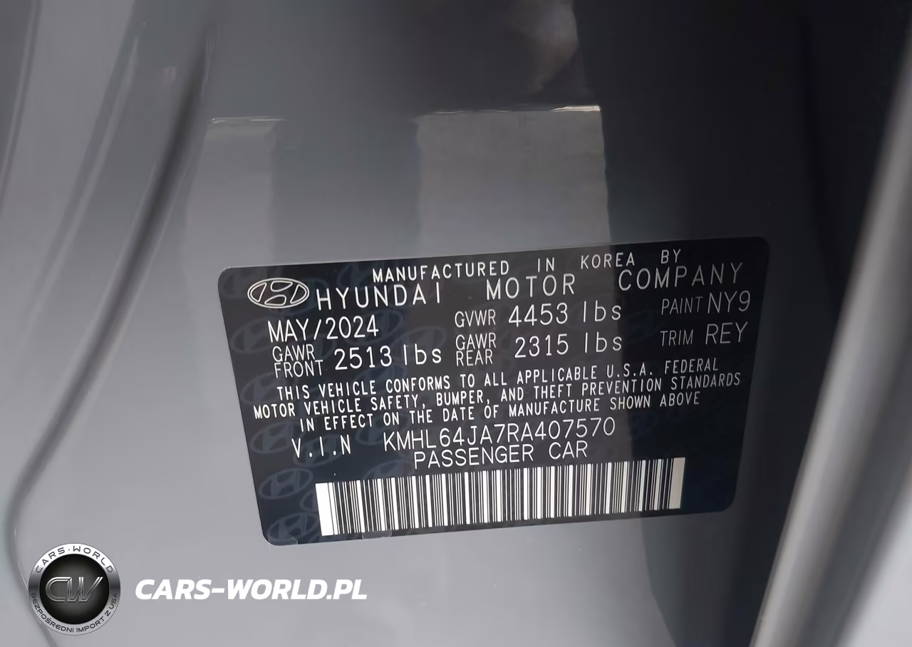 2024 Hyundai Sonata Sel VIN:KMHL64JA7RA407570 - 9