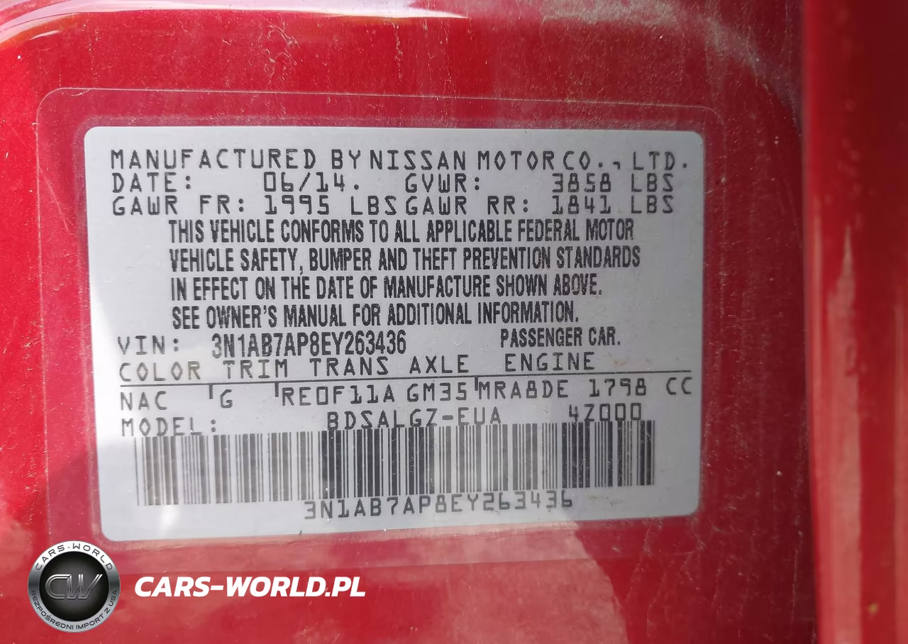 2014 Nissan Sentra Sl VIN:3N1AB7AP8EY263436 - 9