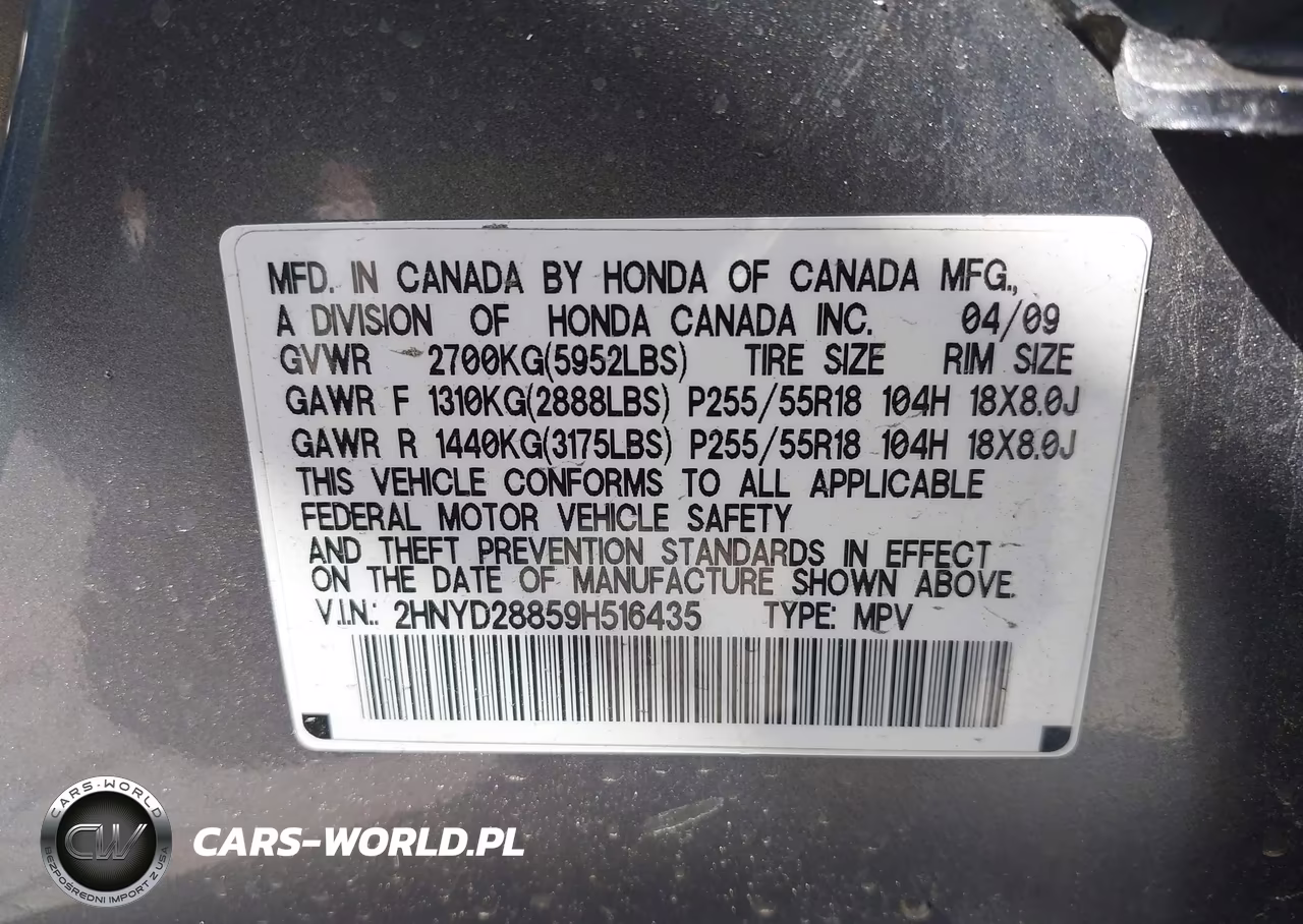 2009 Acura Mdx Sport Package VIN:2HNYD28859H516435 - 9