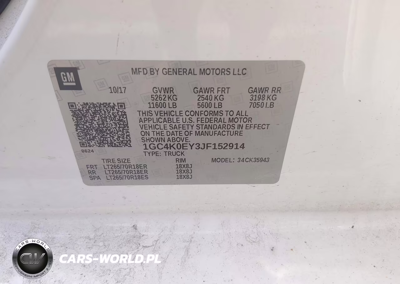 2018 Chevrolet Silverado 3500Hd Ltz VIN:1GC4K0EY3JF152914 - 8