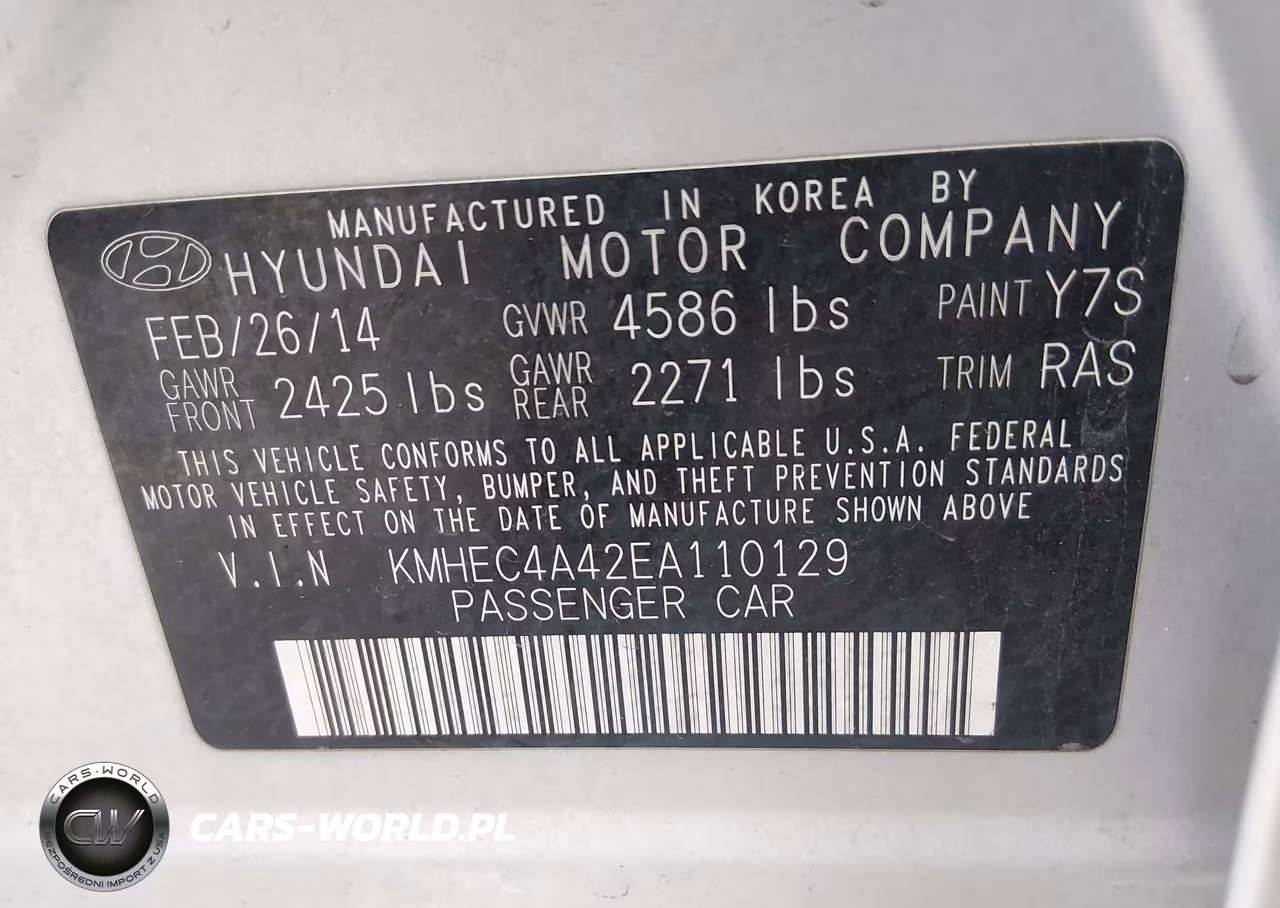 2014 Hyundai Sonata Hybrid VIN:KMHEC4A42EA110129 - 9