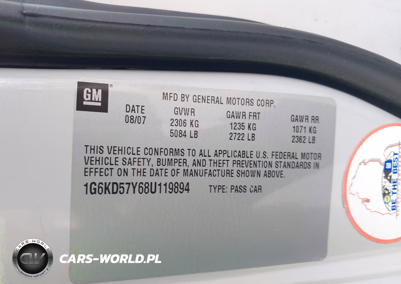 2008 Cadillac Dts 1Sd VIN:1G6KD57Y68U119894 - 9