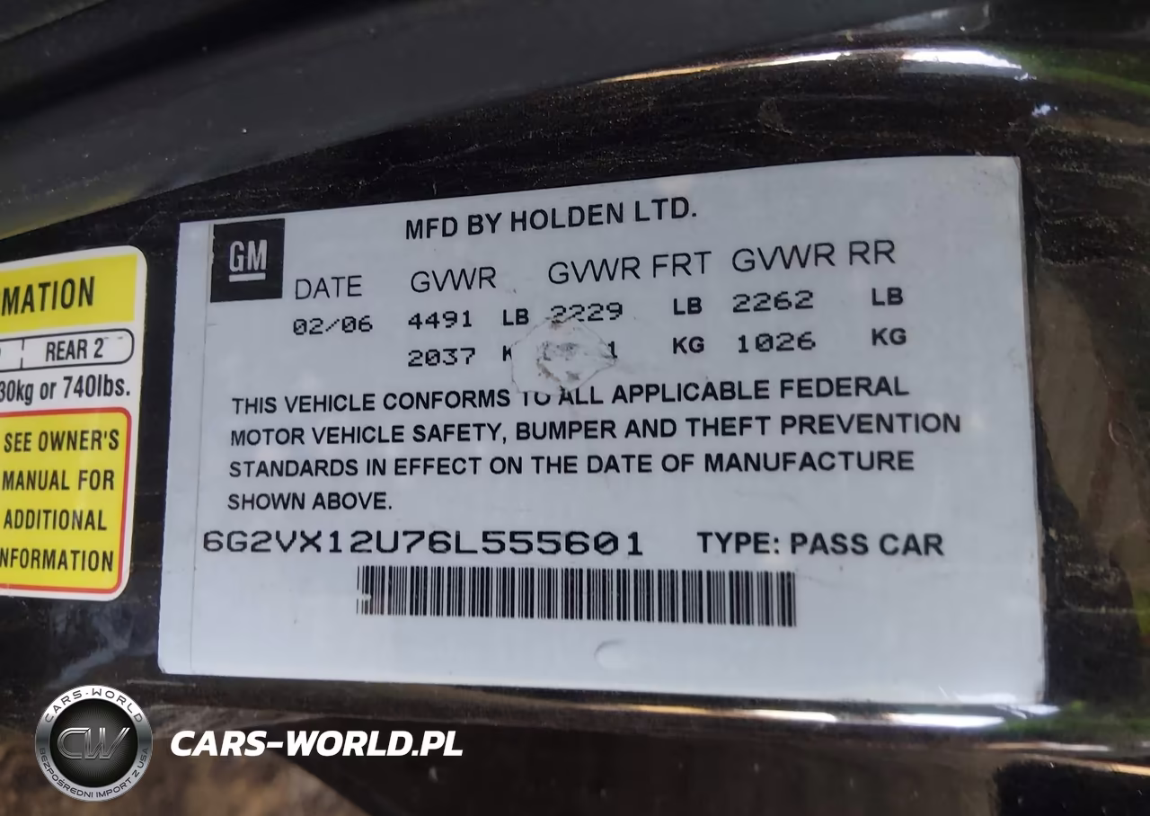 2006 Pontiac Gto VIN:6G2VX12U76L555601 - 9