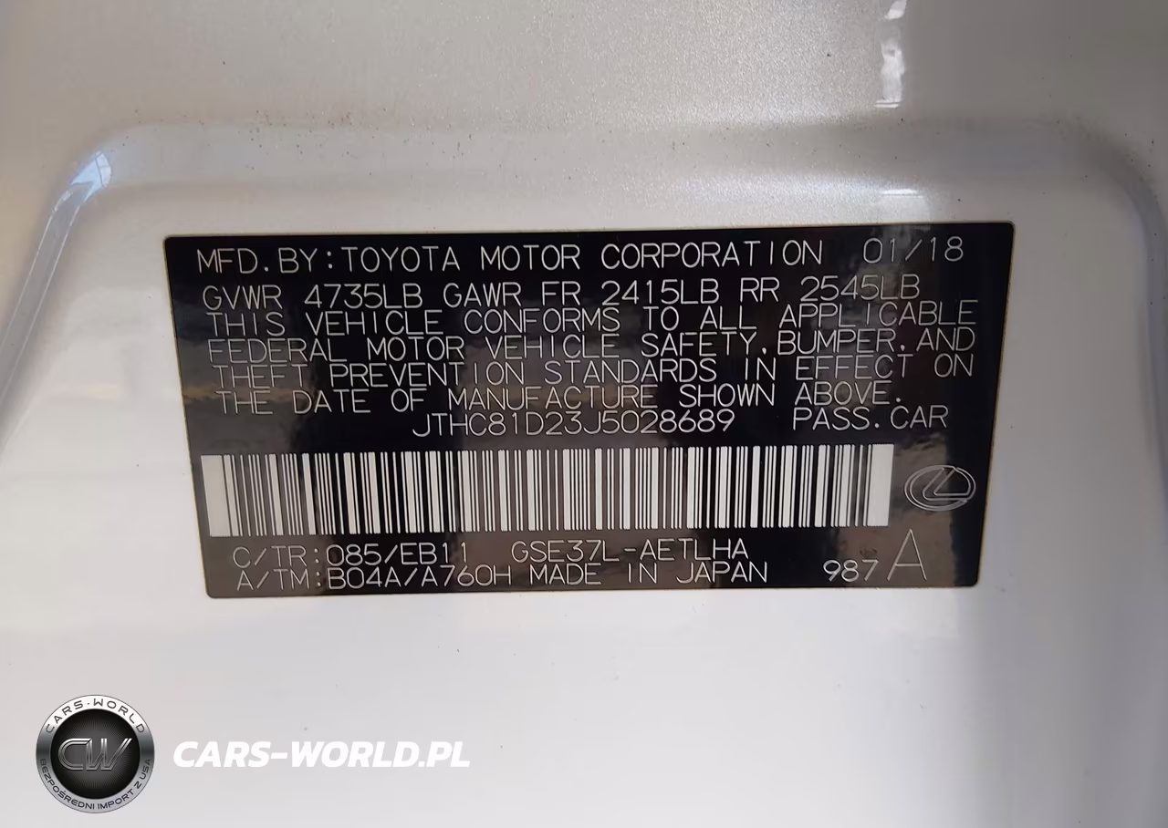 2018 Lexus Is 300 VIN:JTHC81D23J5028689 - 9
