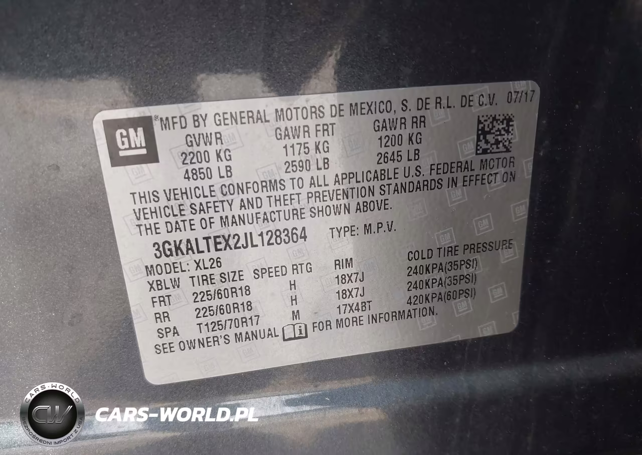 2018 GMC Terrain Sle VIN:3GKALTEX2JL128364 - 9