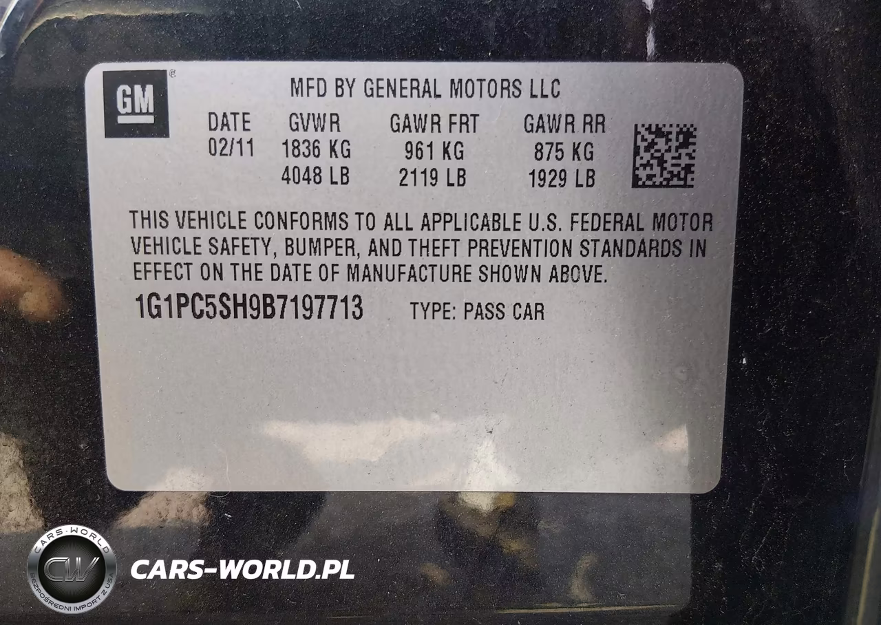 2011 Chevrolet Cruze Ls VIN:1G1PC5SH9B7197713 - 9