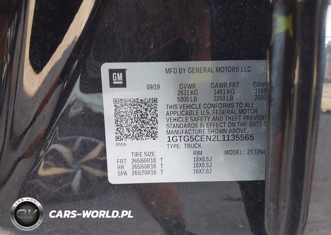 GMC CANYON SLE VIN:1GTG5CEN2L1135565 - 9