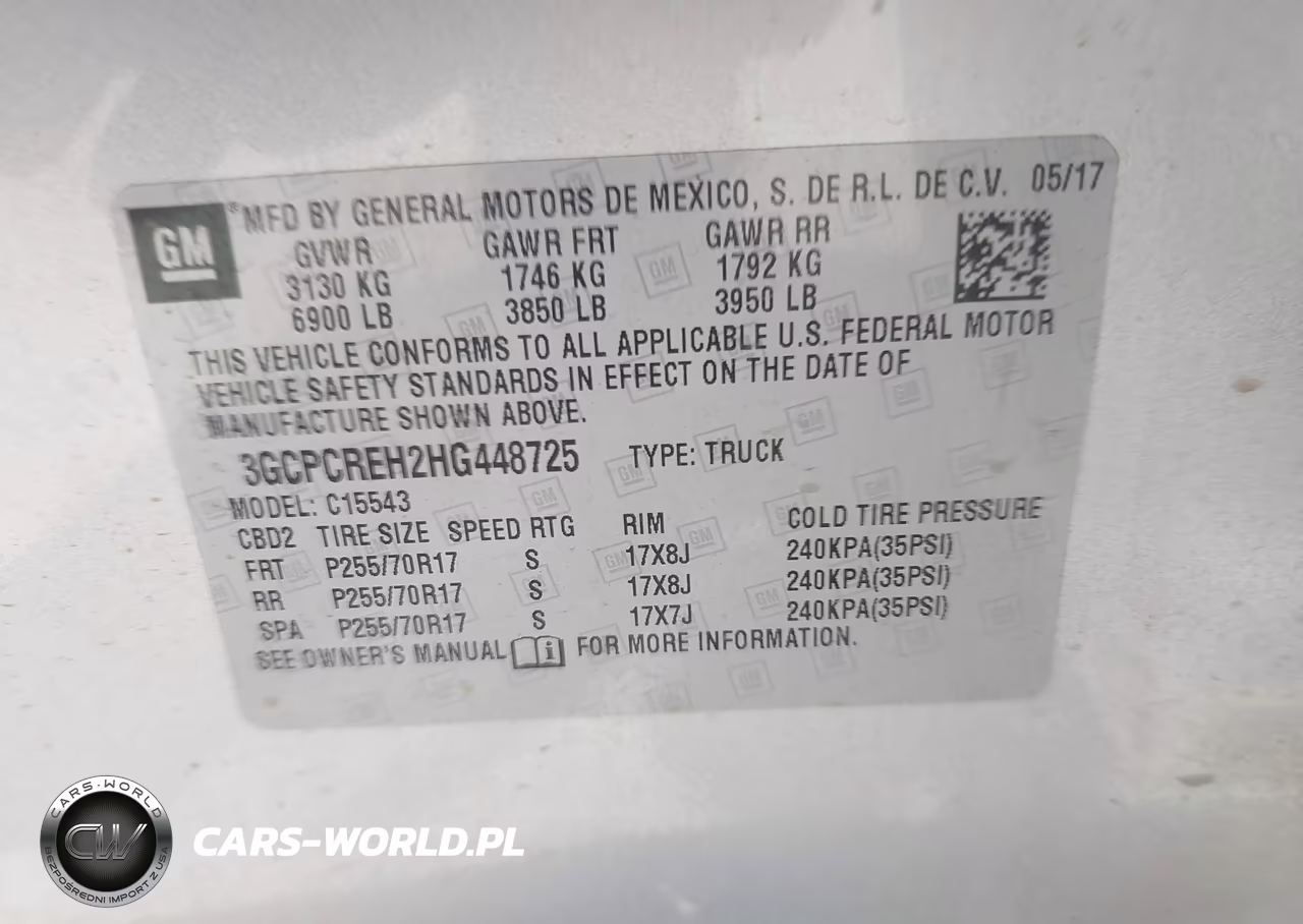 2017 Chevrolet Silverado 1500 Lt VIN:3GCPCREH2HG448725 - 9
