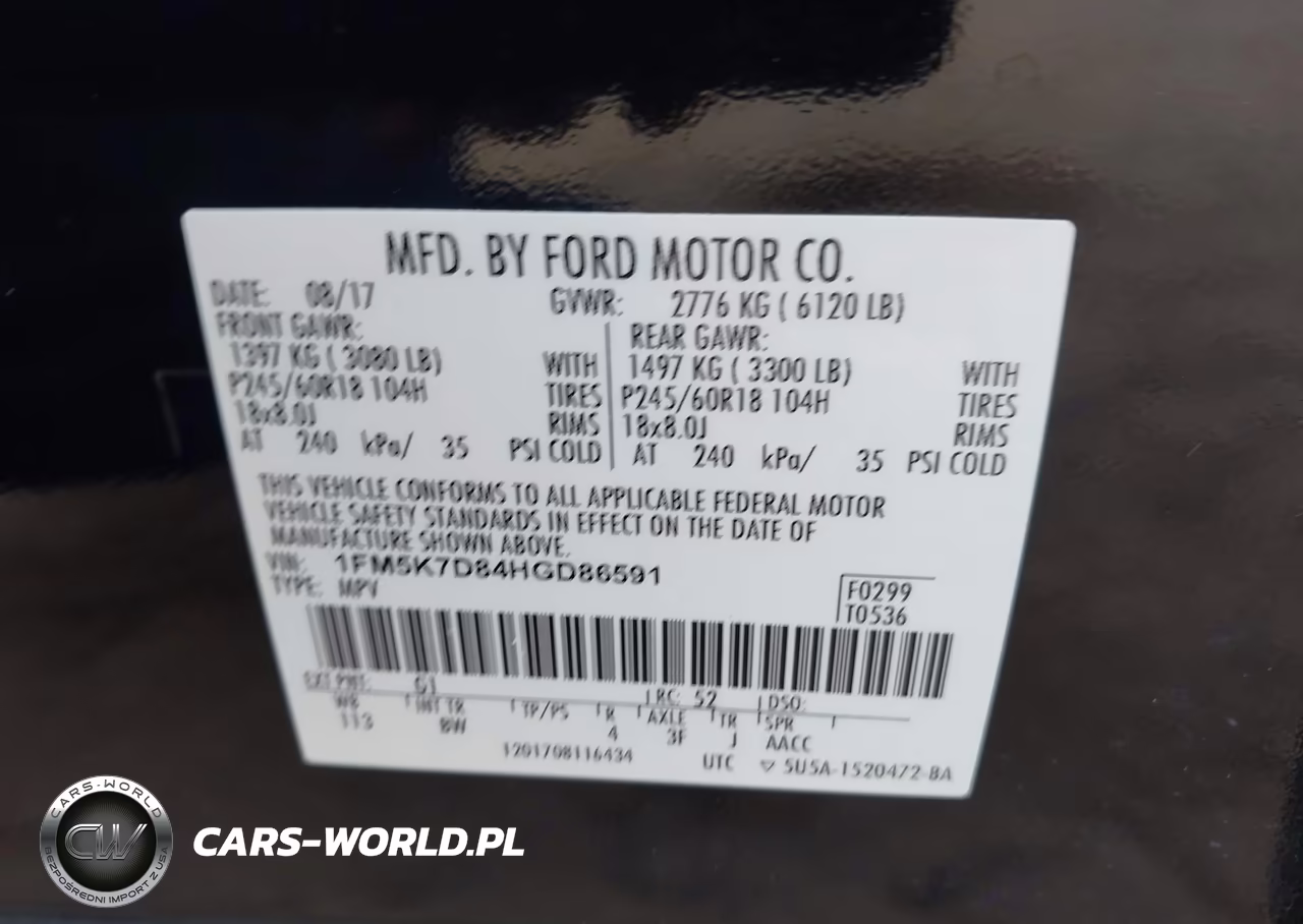 2017 Ford Explorer Xlt VIN:1FM5K7D84HGD86591 - 9