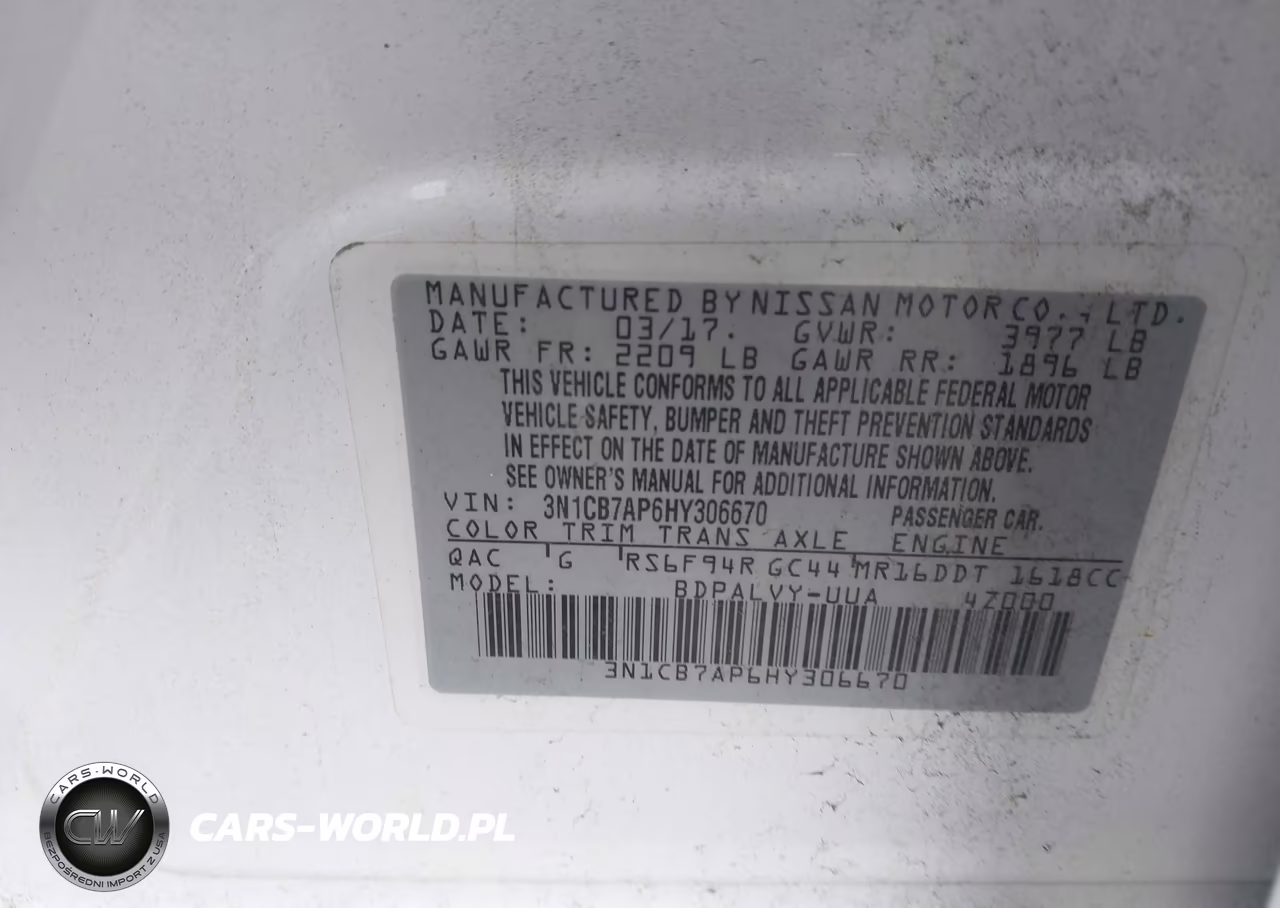 2017 Nissan Sentra Nismo VIN:3N1CB7AP6HY306670 - 9