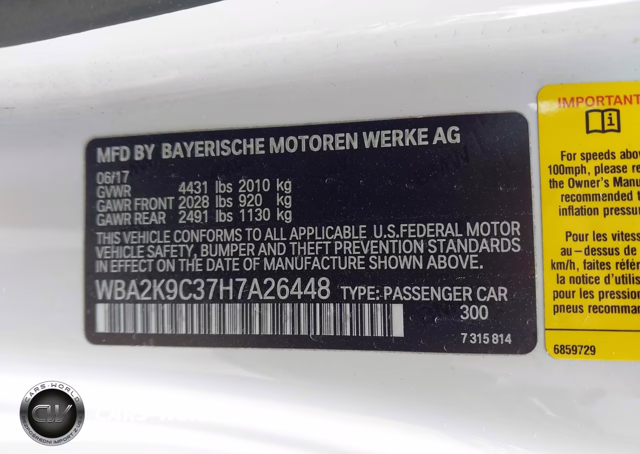 2017 BMW 230I VIN:WBA2K9C37H7A26448 - 9