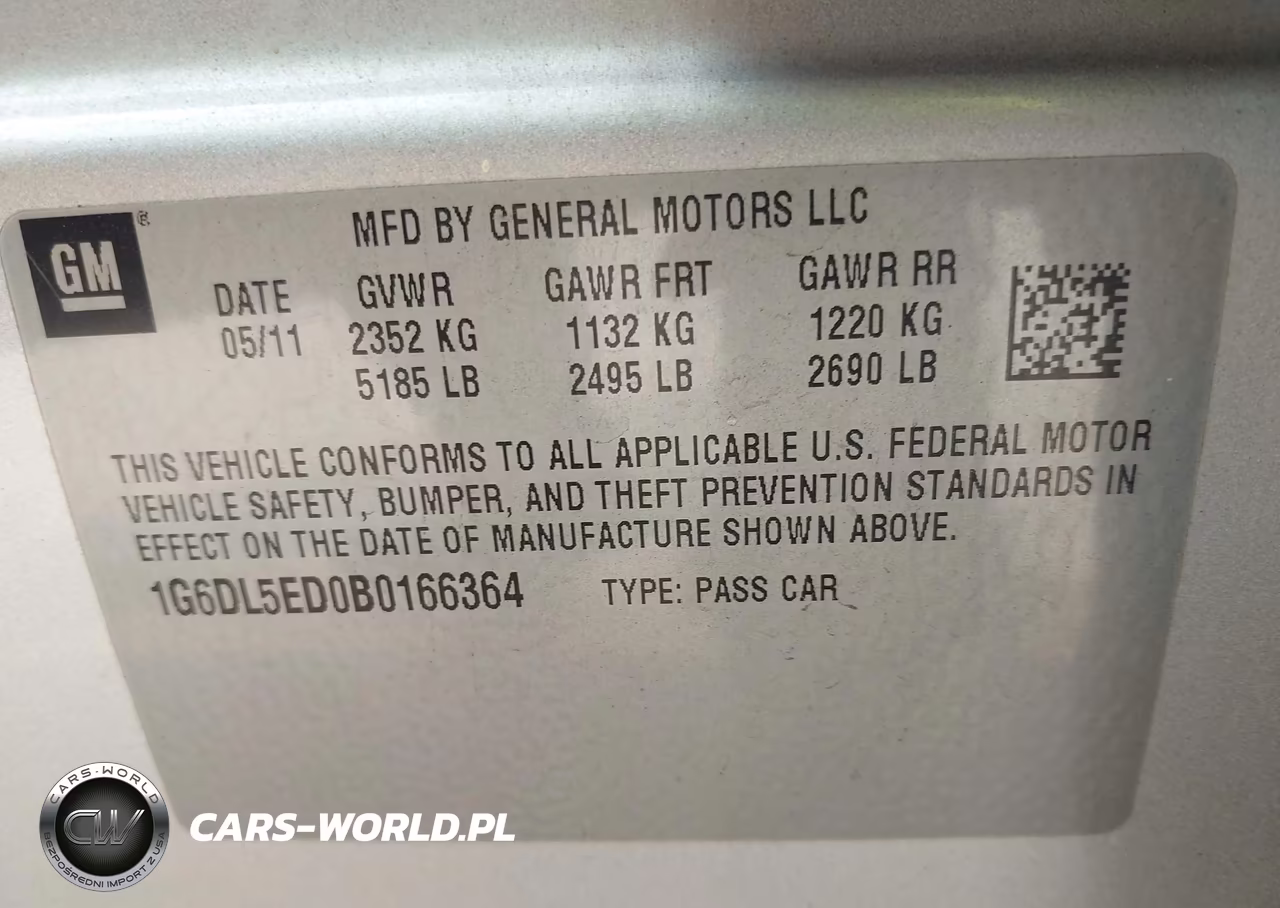 2011 Cadillac Cts Performance VIN:1G6DL5ED0B0166364 - 9