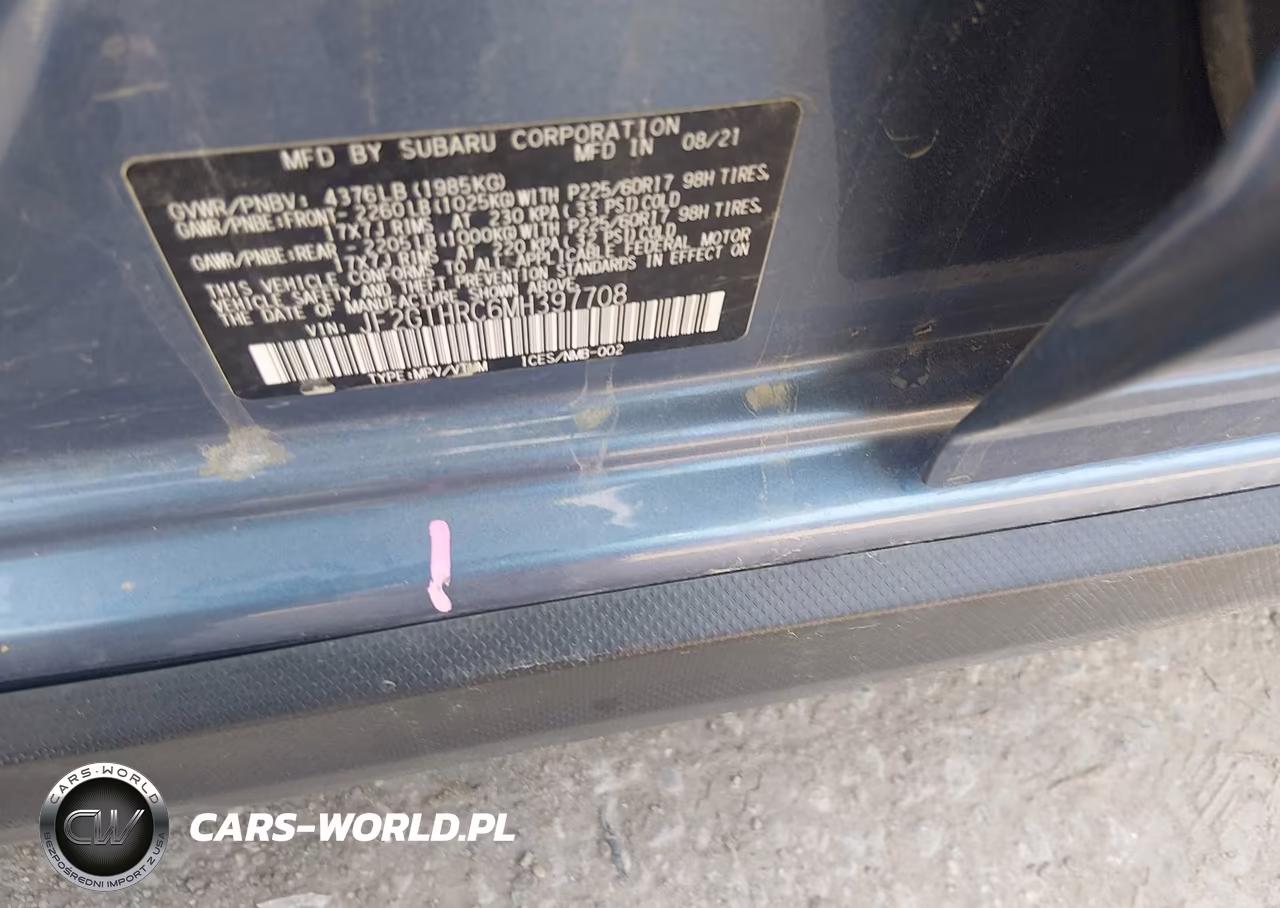 2021 Subaru Crosstrek Sport VIN:JF2GTHRC6MH397708 - 9