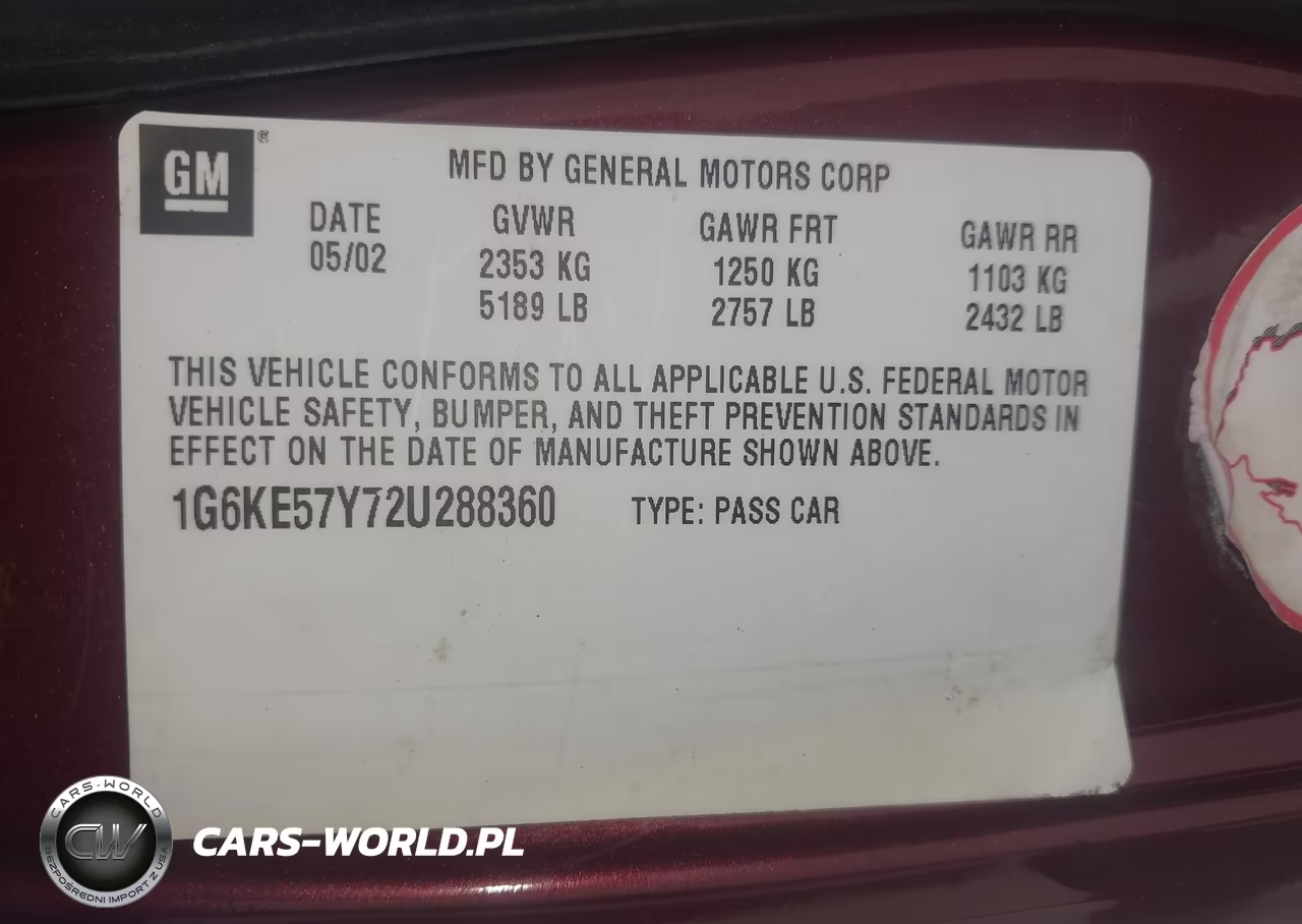 2002 Cadillac Deville Dhs VIN:1G6KE57Y72U288360 - 9