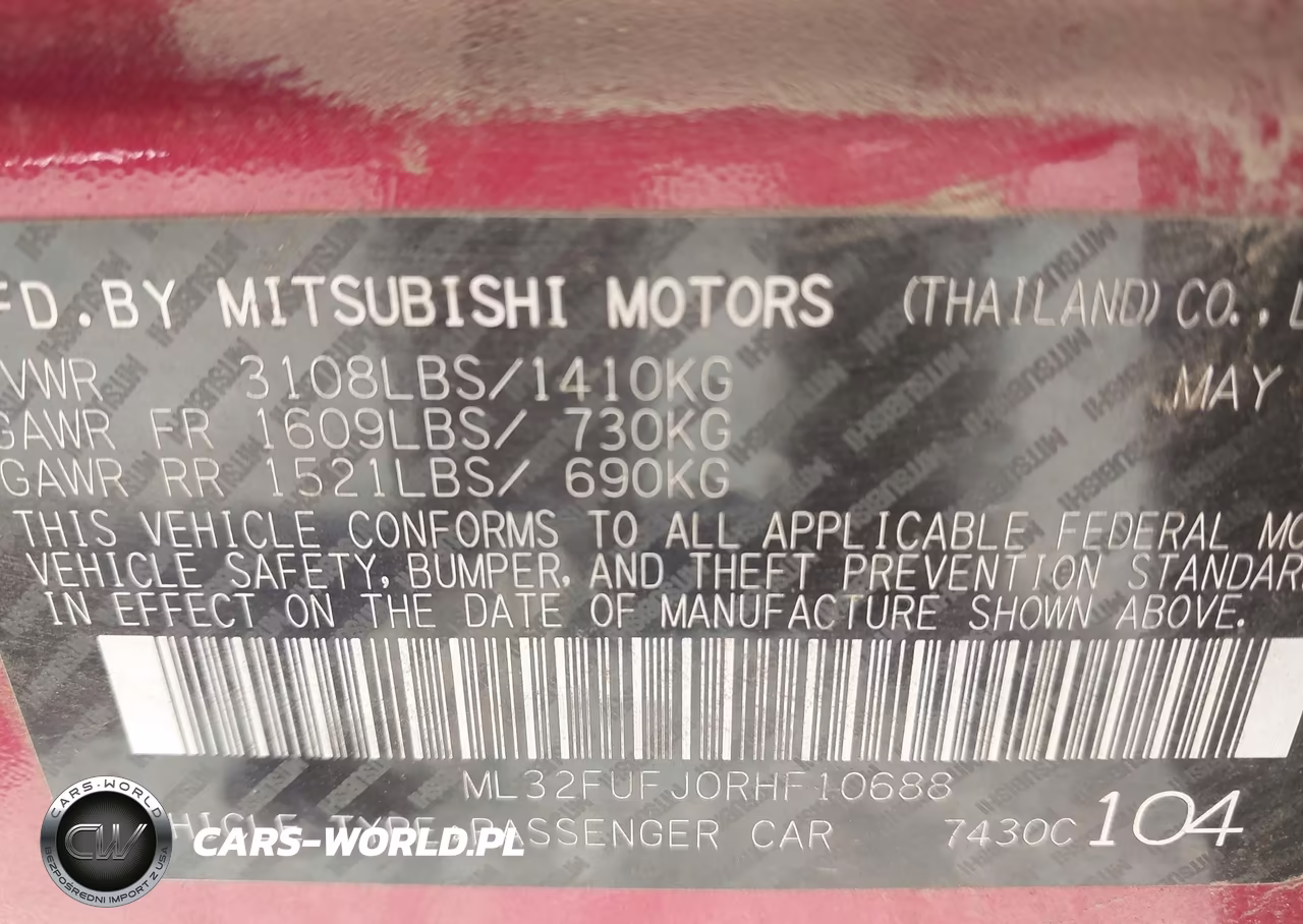 2024 Mitsubishi Mirage G4 Es VIN:ML32FUFJ0RHF10688 - 9