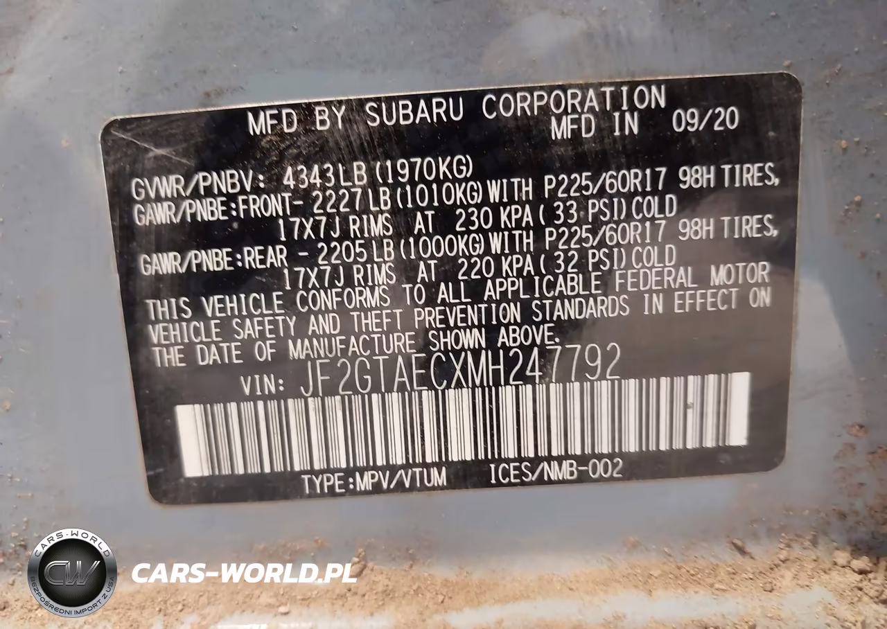 2021 Subaru Crosstrek Premium VIN:JF2GTAECXMH247792 - 9